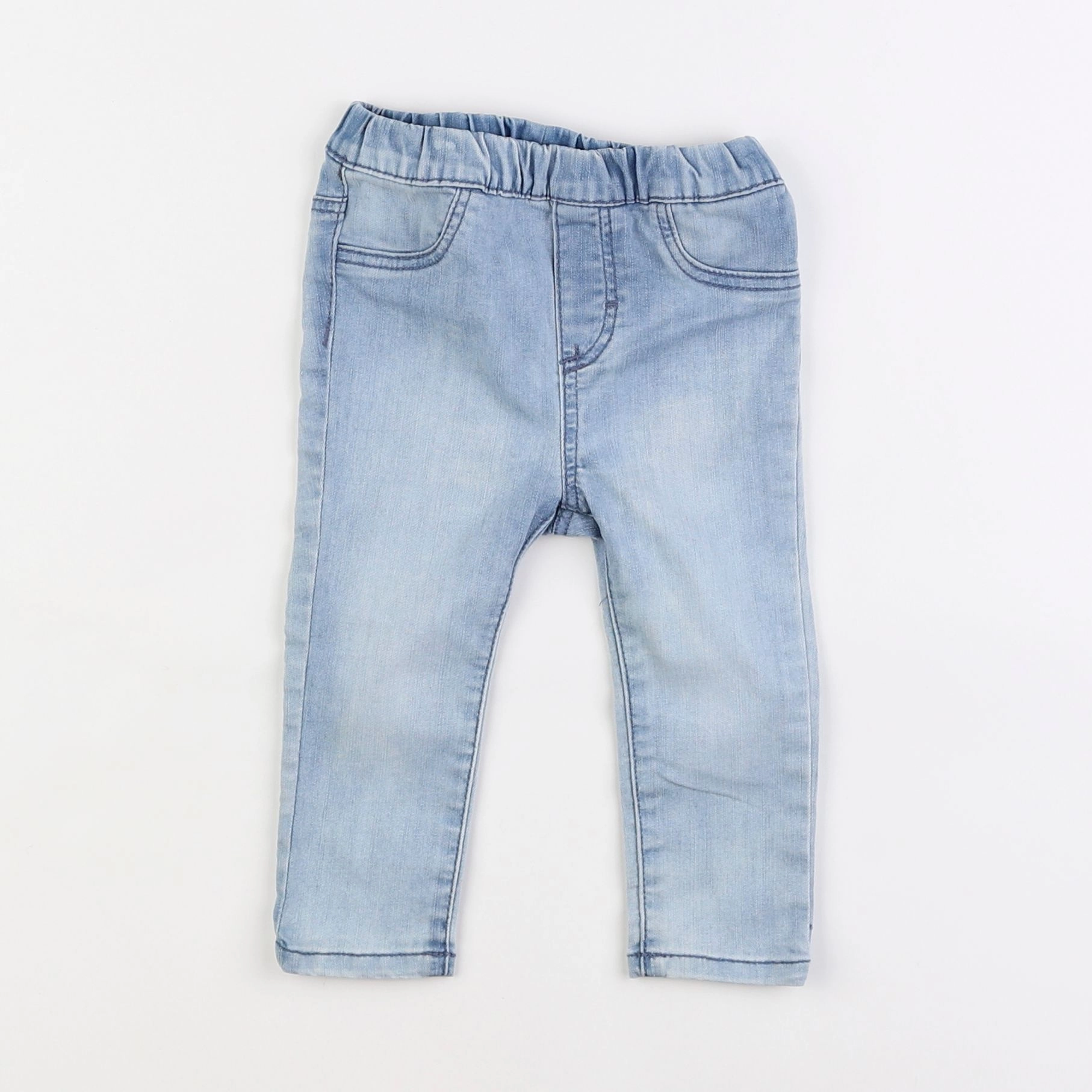 H&M - jegging bleu - 6 mois