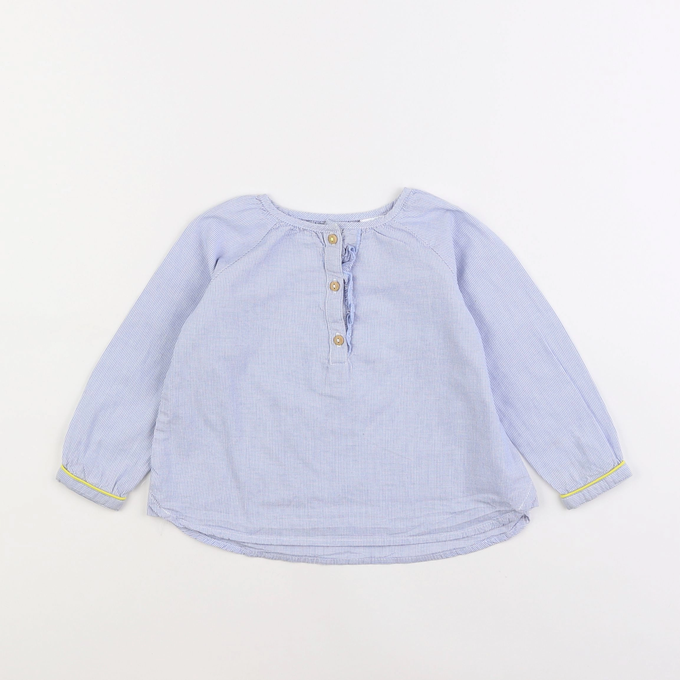 Zara - blouse bleu - 12/18 mois