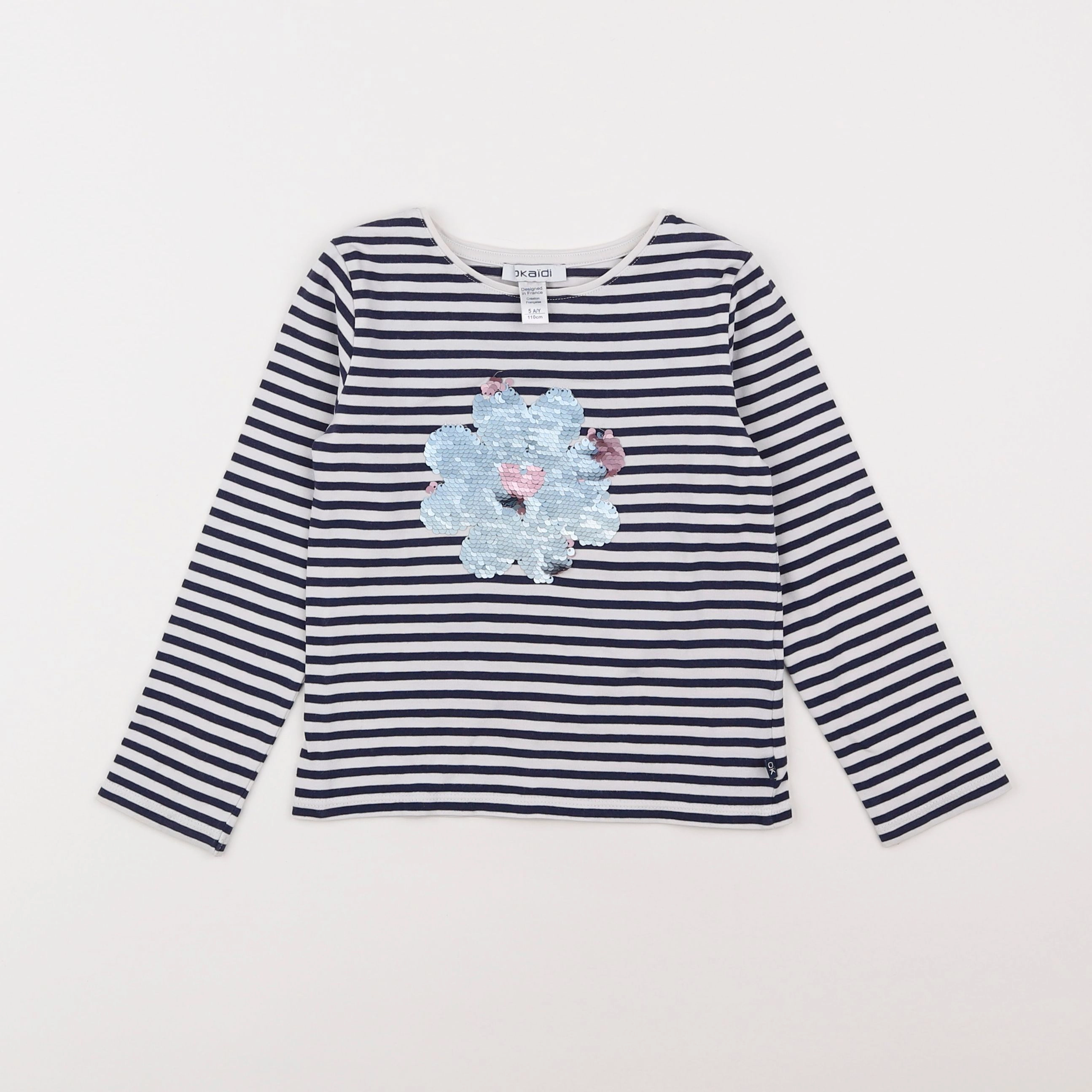 Okaidi - tee-shirt blanc - 5 ans