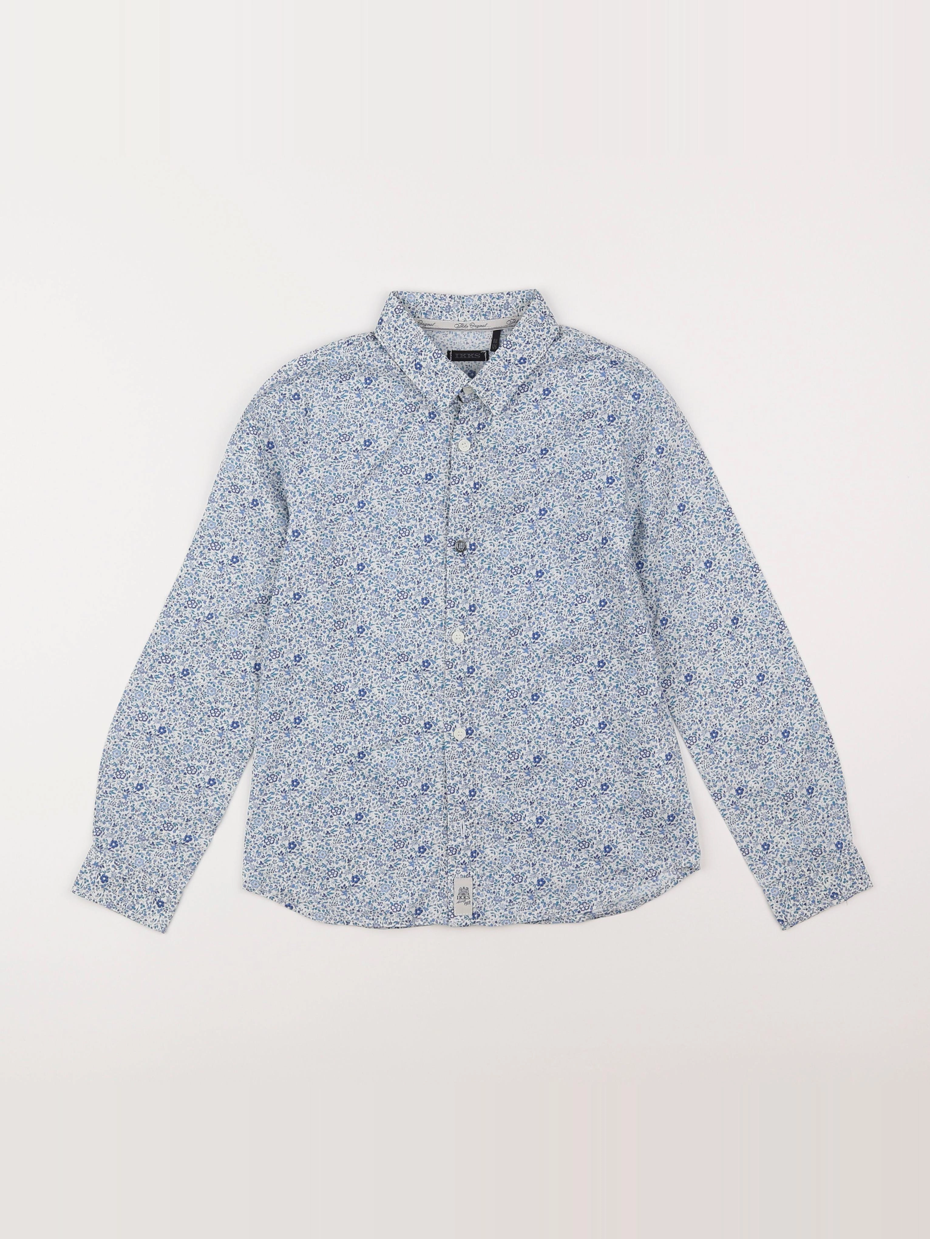 IKKS - chemise blanc, bleu - 8 ans