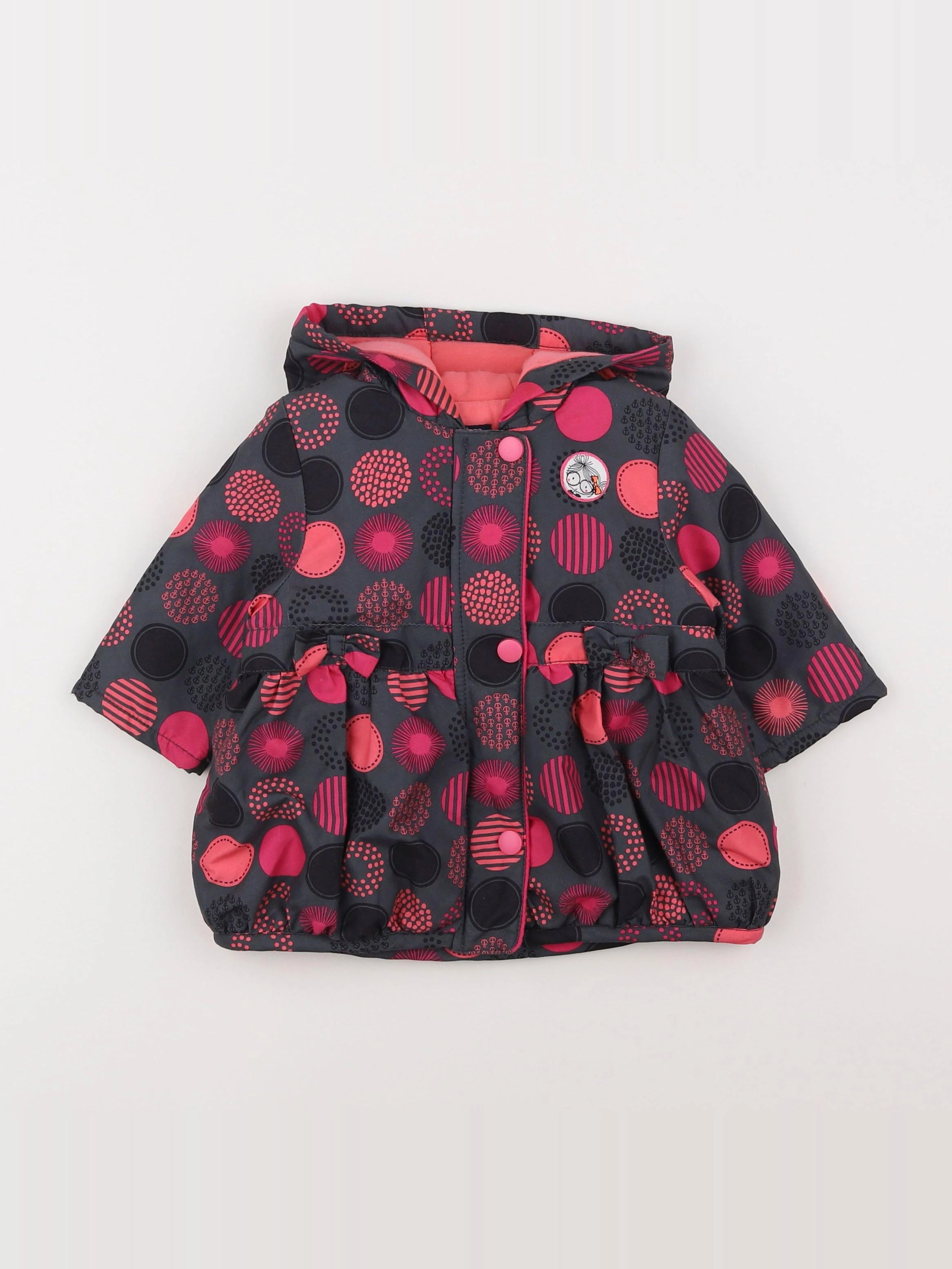 Terre de marins - doudoune rose - 6 mois