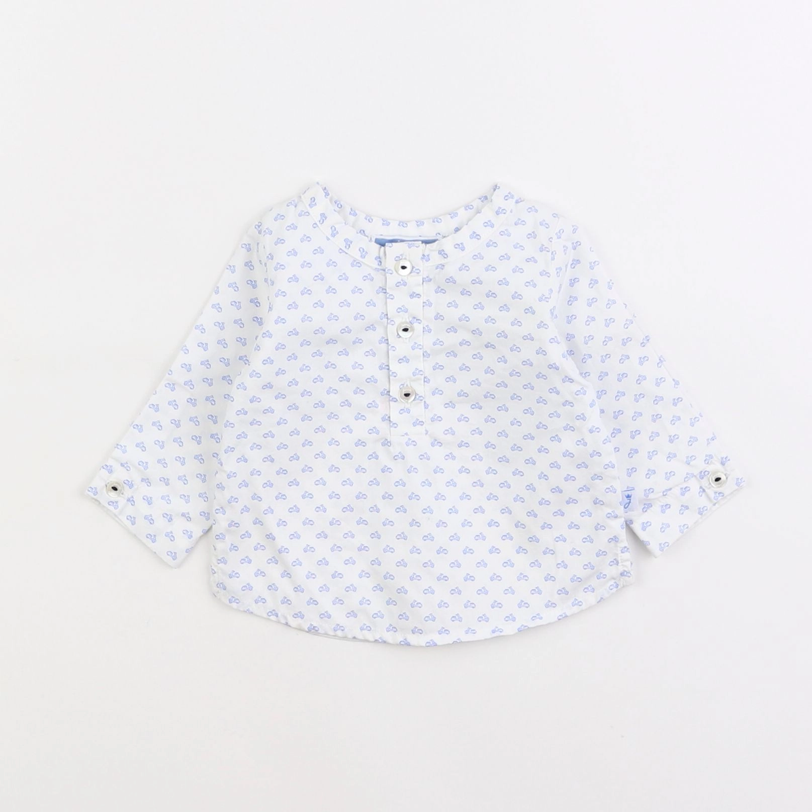 Jacadi - chemise bleu - 1 mois