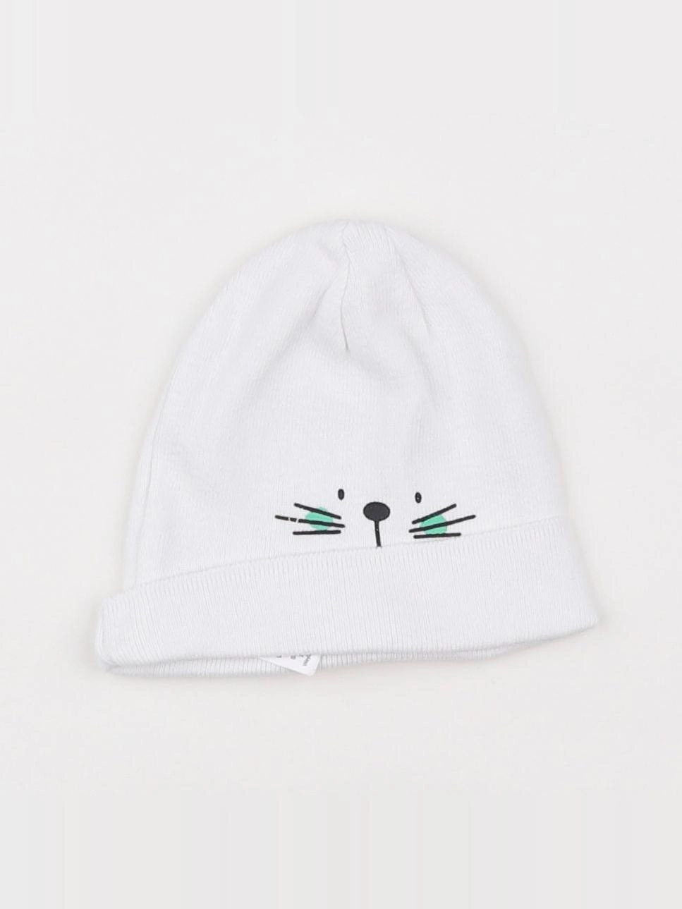 Vertbaudet - bonnet blanc - 12/18 mois