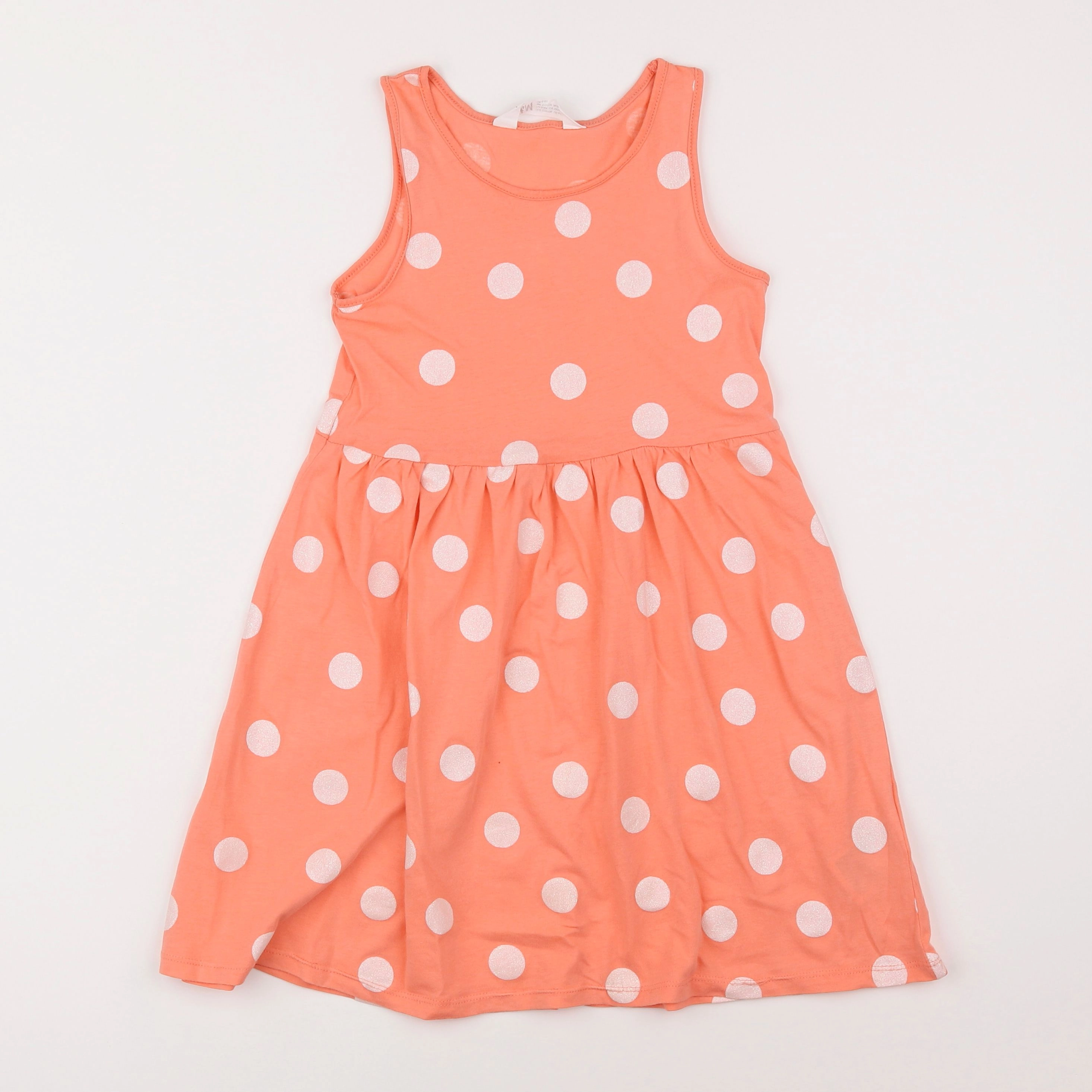 H&M - robe orange - 6/8 ans