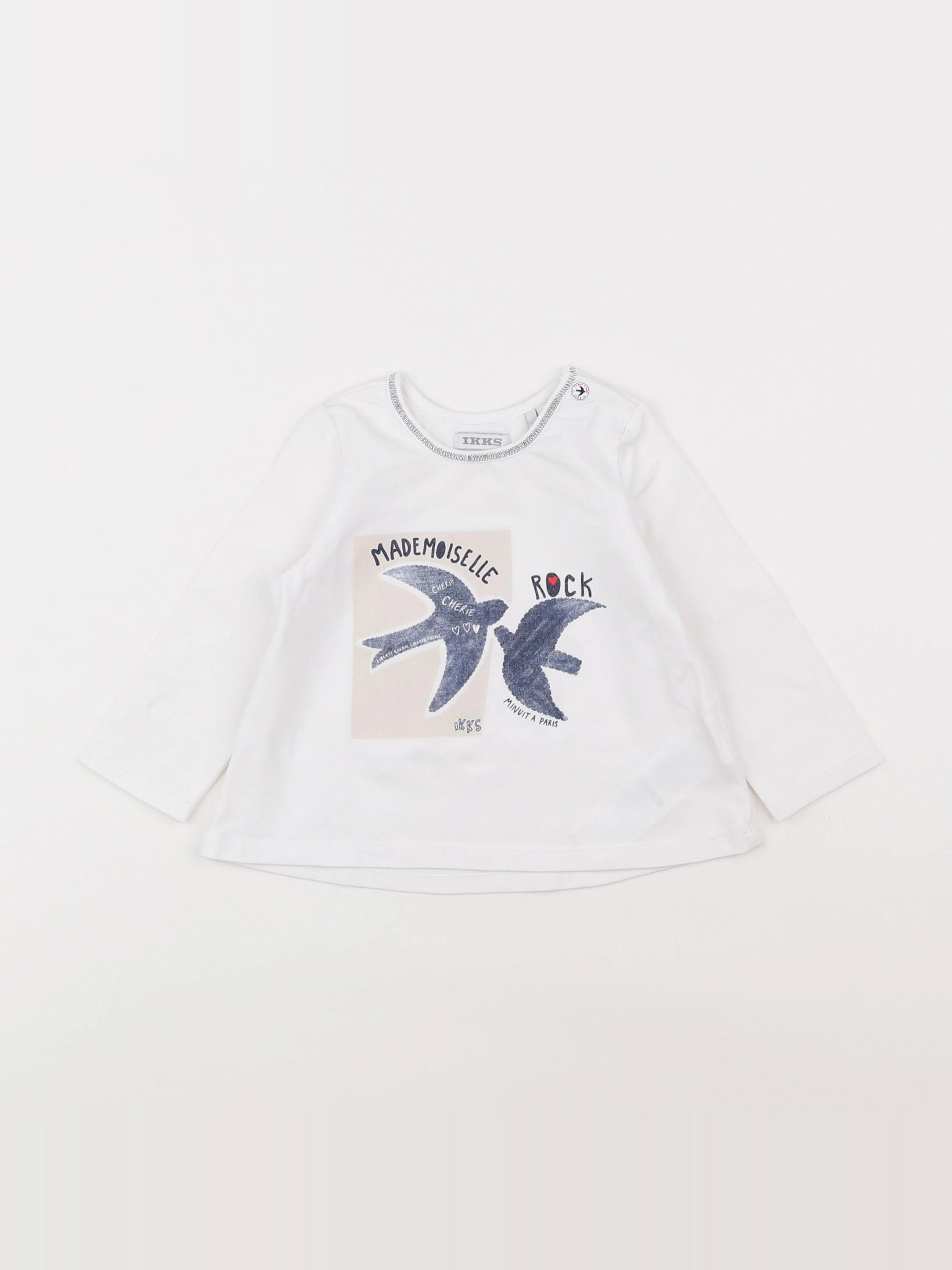 IKKS - tee-shirt blanc - 12 mois