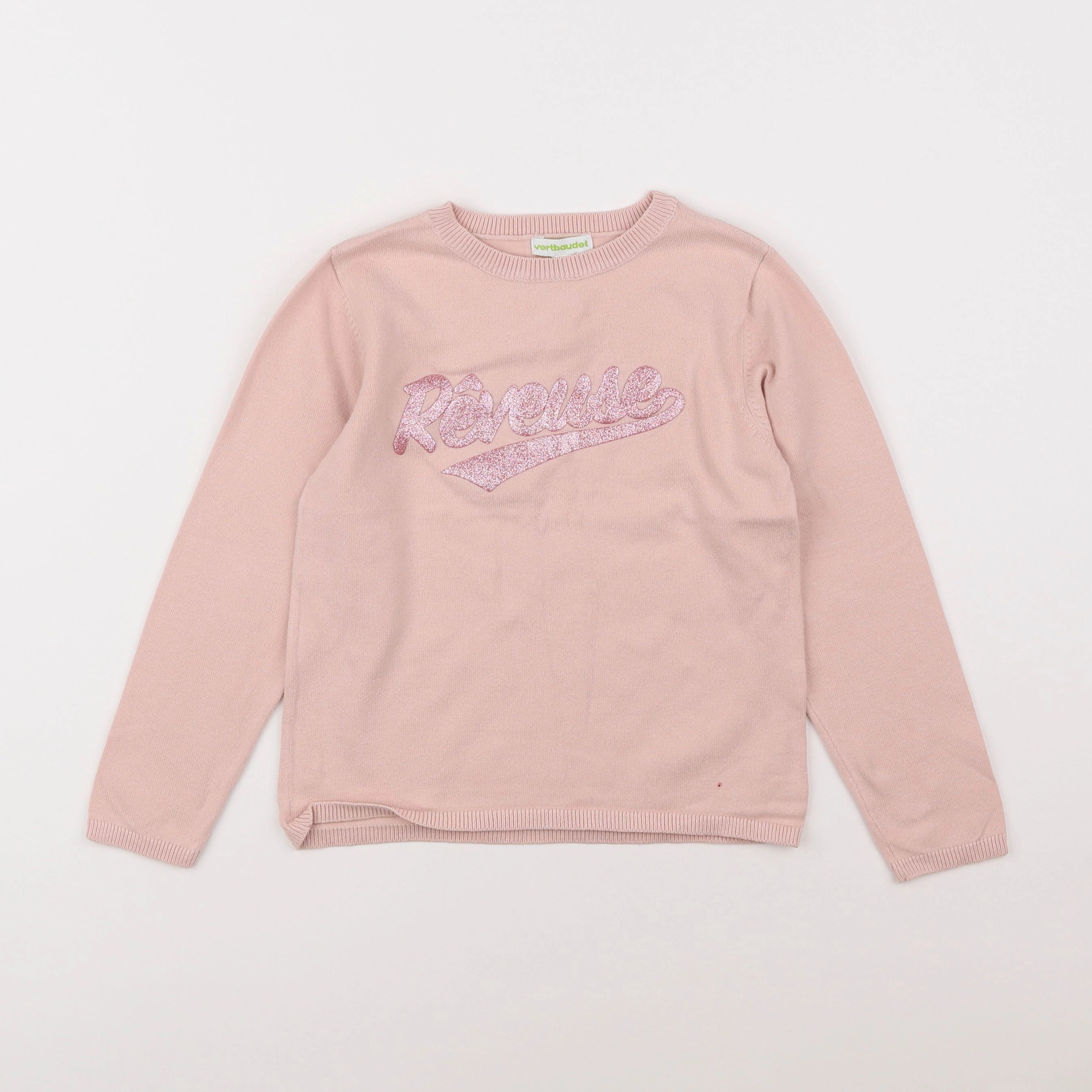 Vertbaudet - pull rose - 6 ans