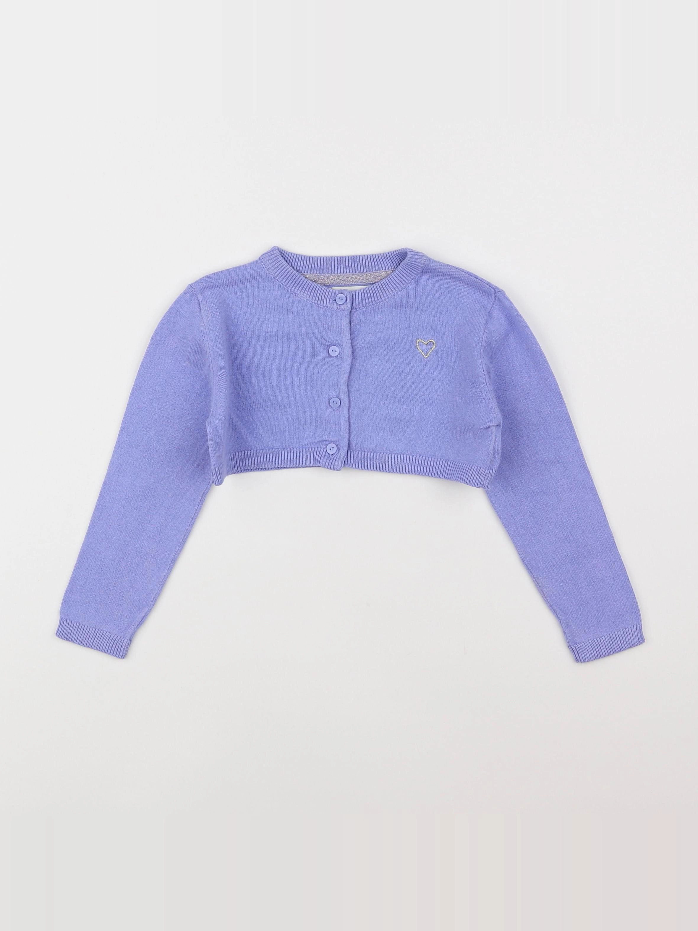Vertbaudet - gilet violet - 3 ans