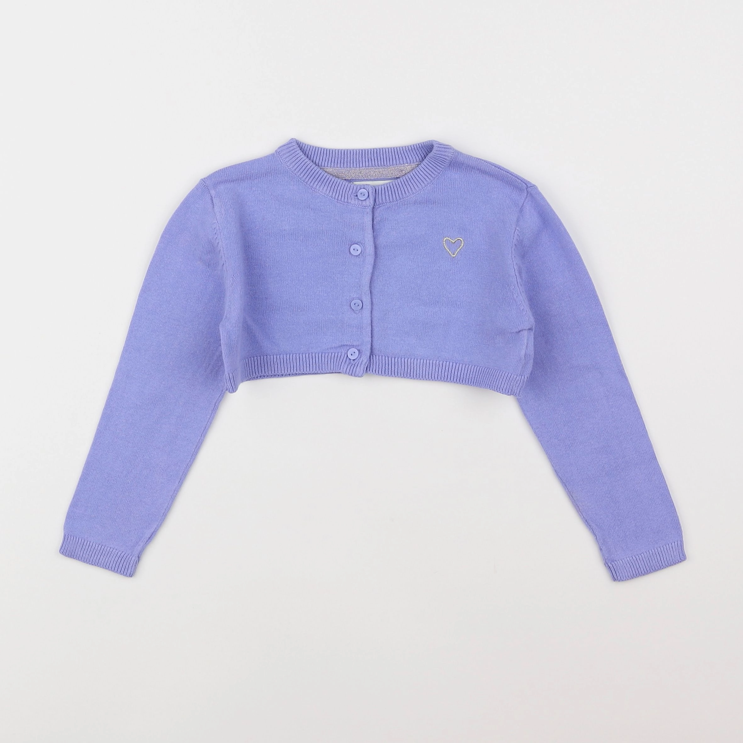 Vertbaudet - gilet violet - 3 ans