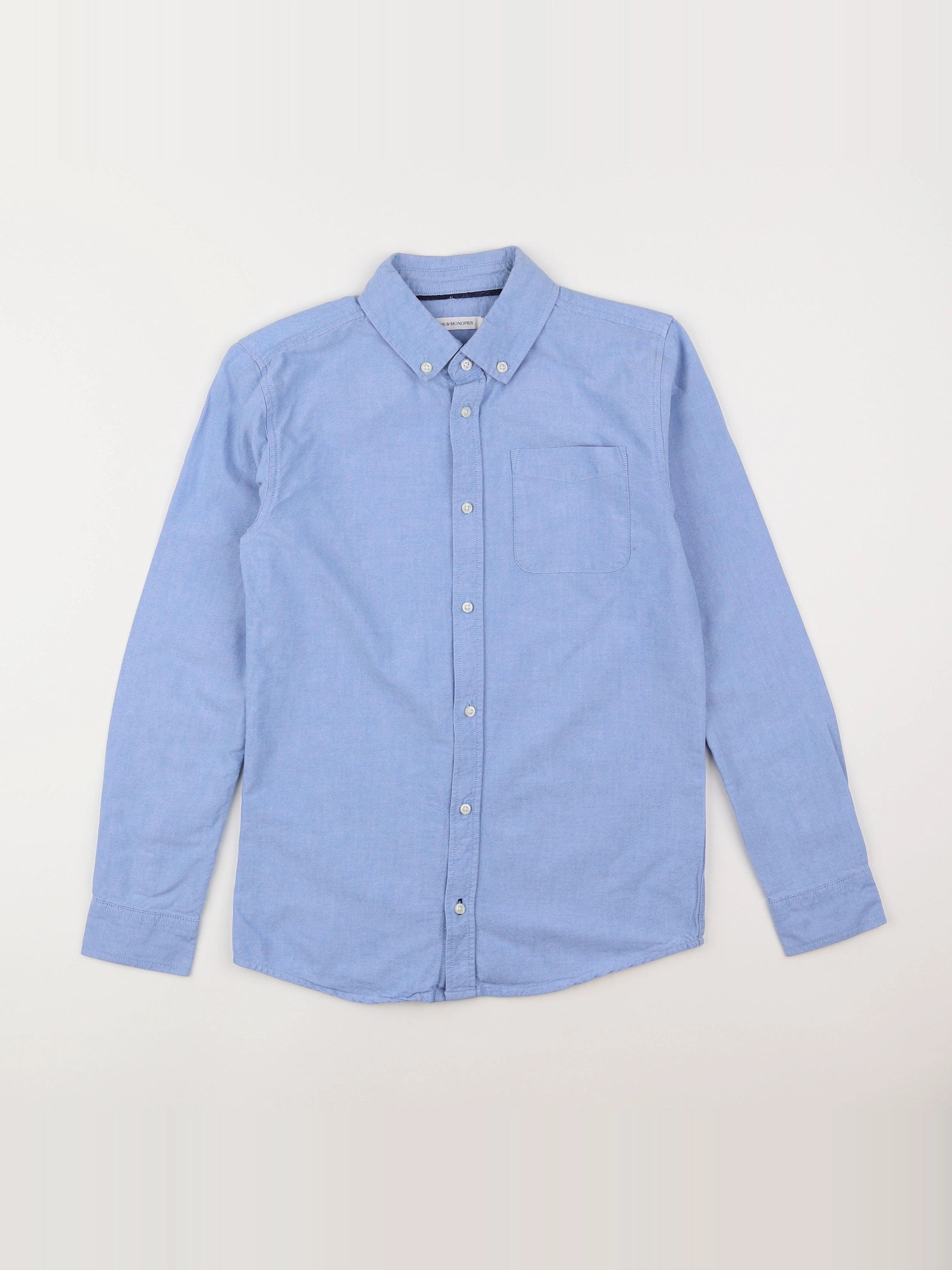 Monoprix - chemise bleu - 12 ans