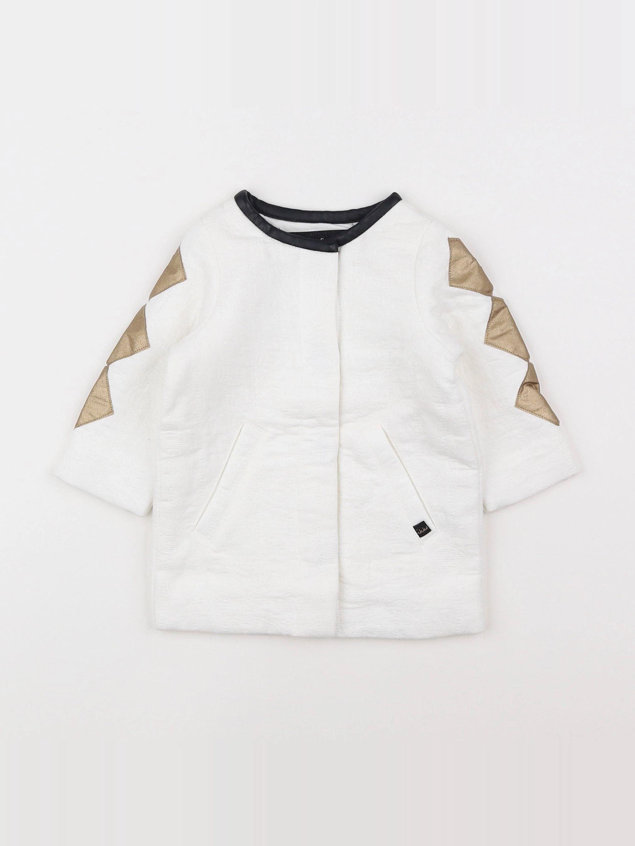 IKKS - manteau blanc - 6 mois