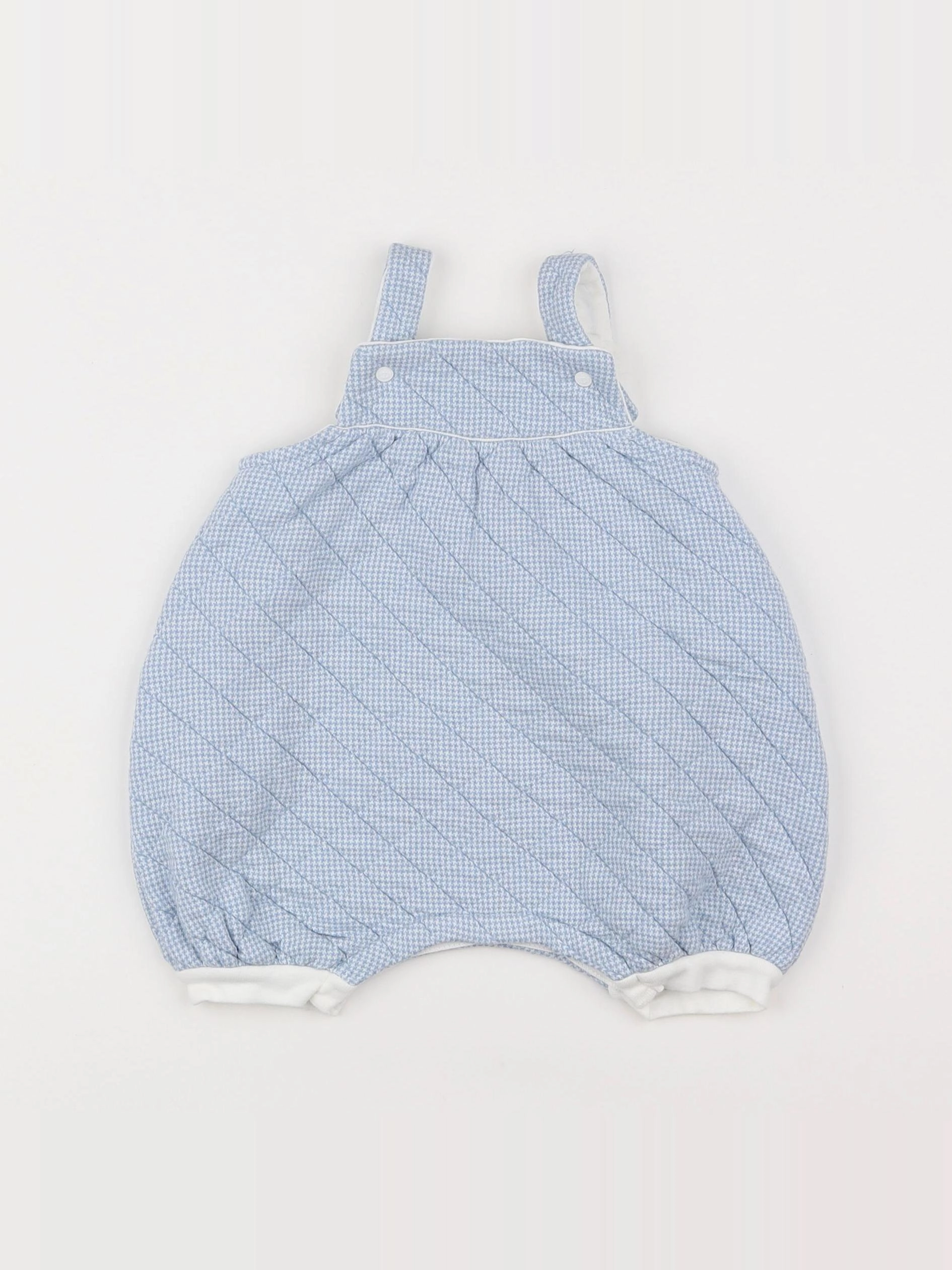 Petit Bateau - salopette bleu, blanc - 6 mois