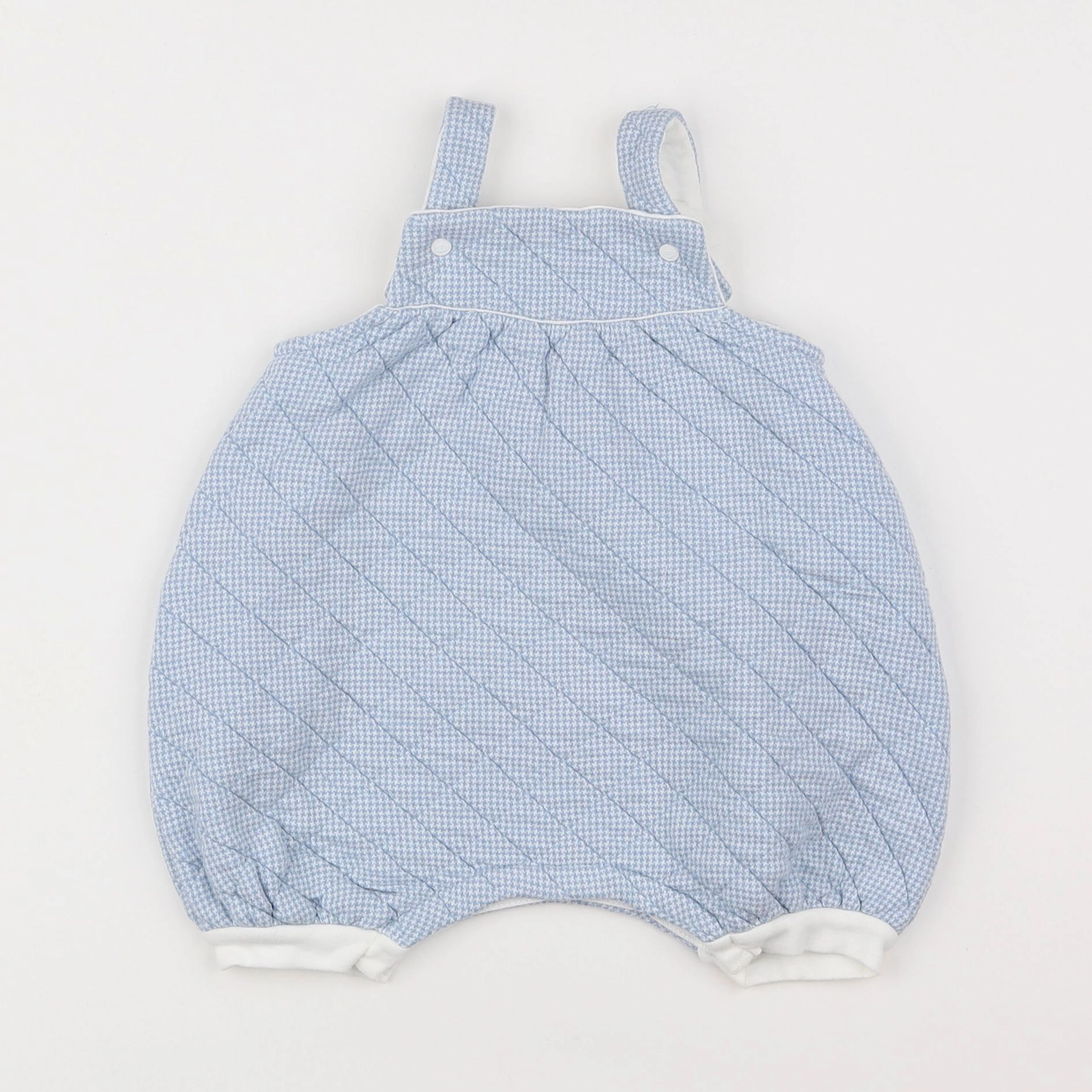 Petit Bateau - salopette bleu, blanc - 6 mois