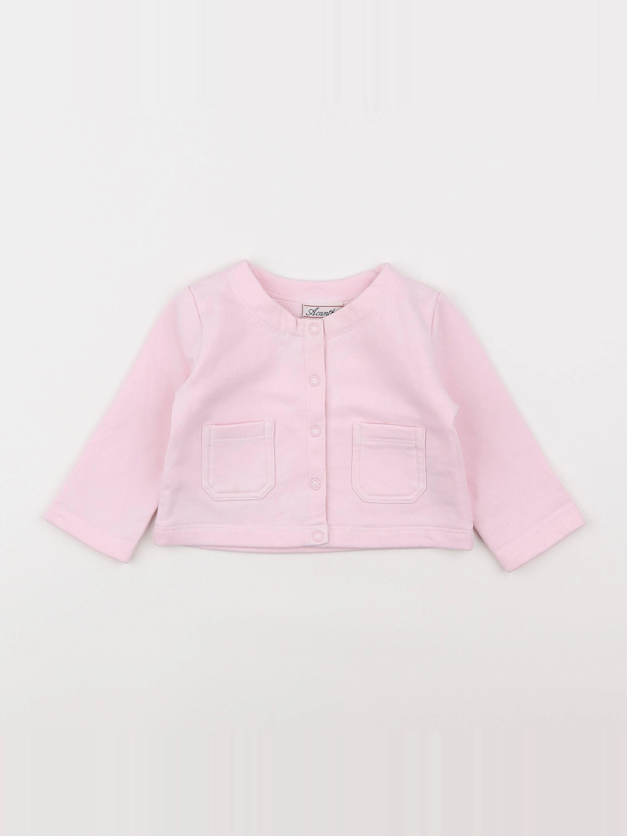 Acanthe - sweat rose - 12 mois