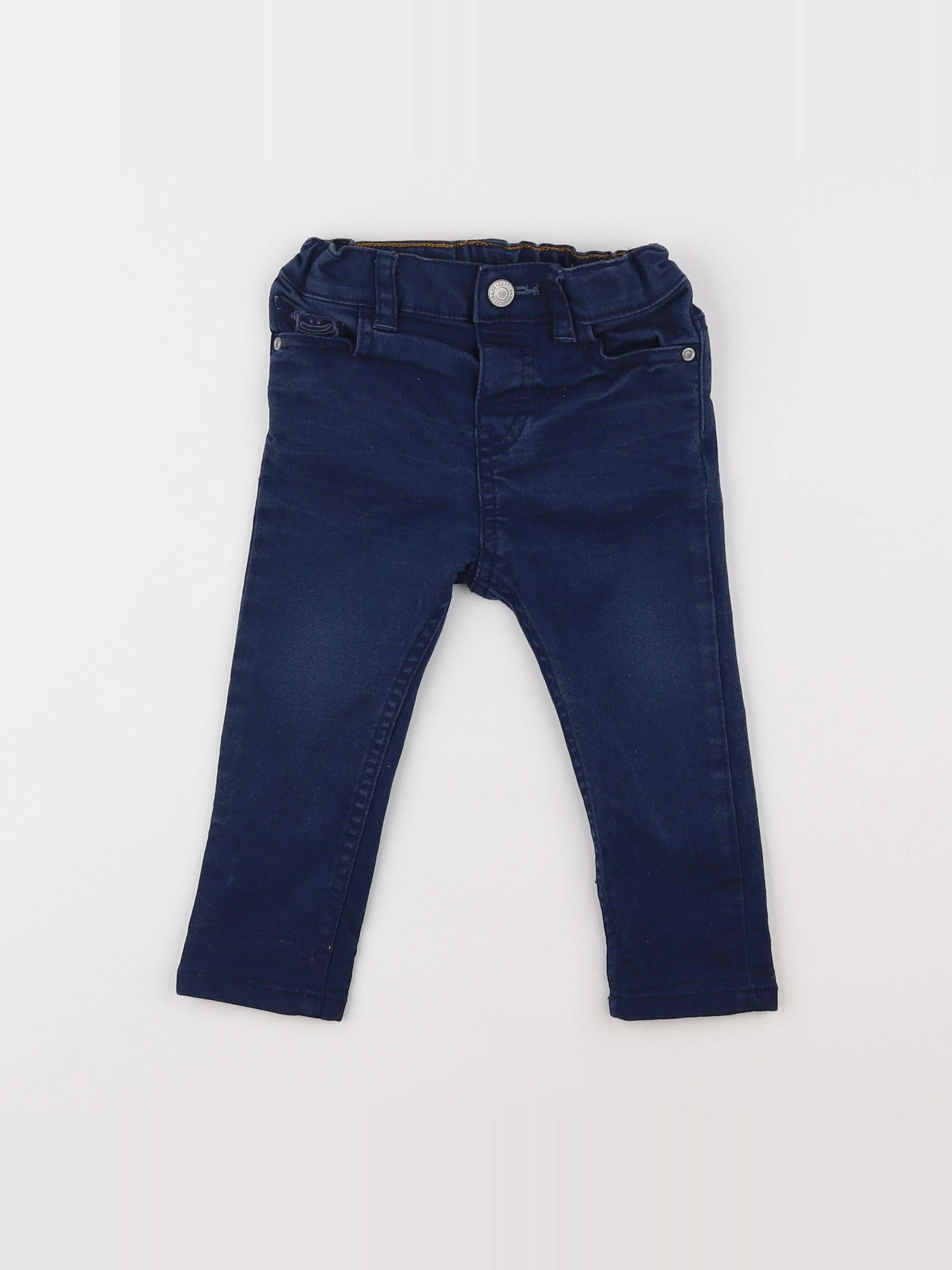 H&M - jean bleu - 9/12 mois