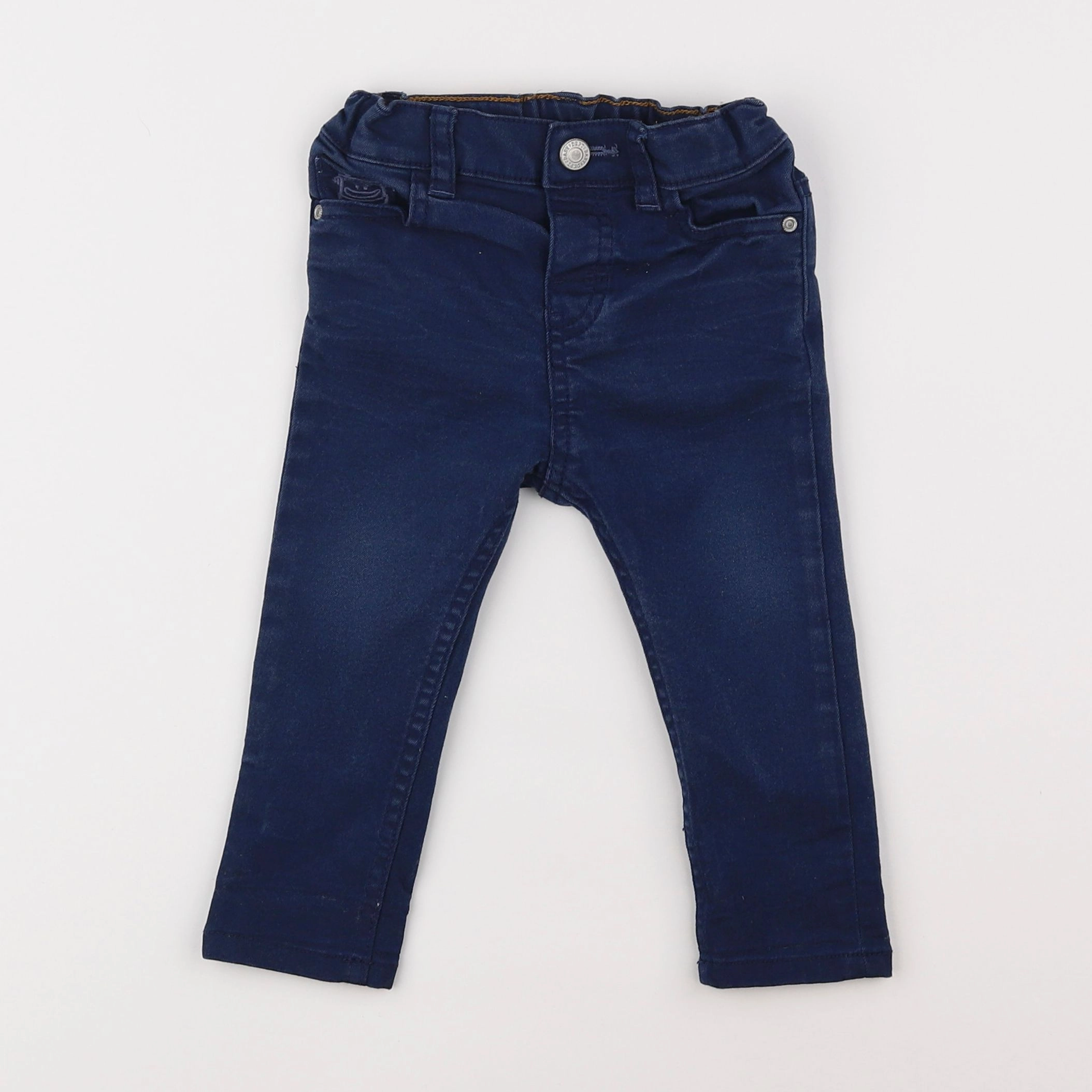 H&M - jean bleu - 9/12 mois