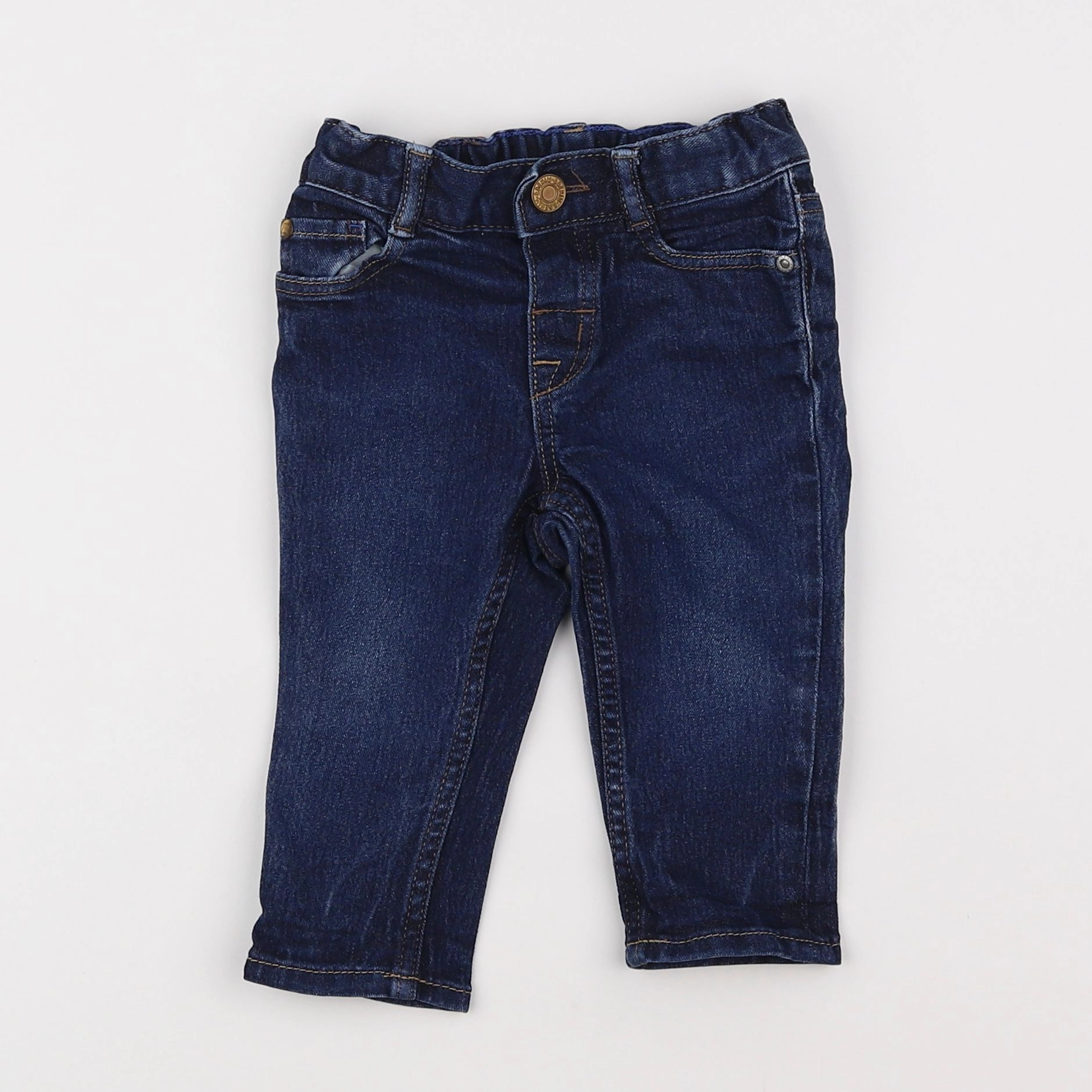 H&M - jean bleu - 6/9 mois