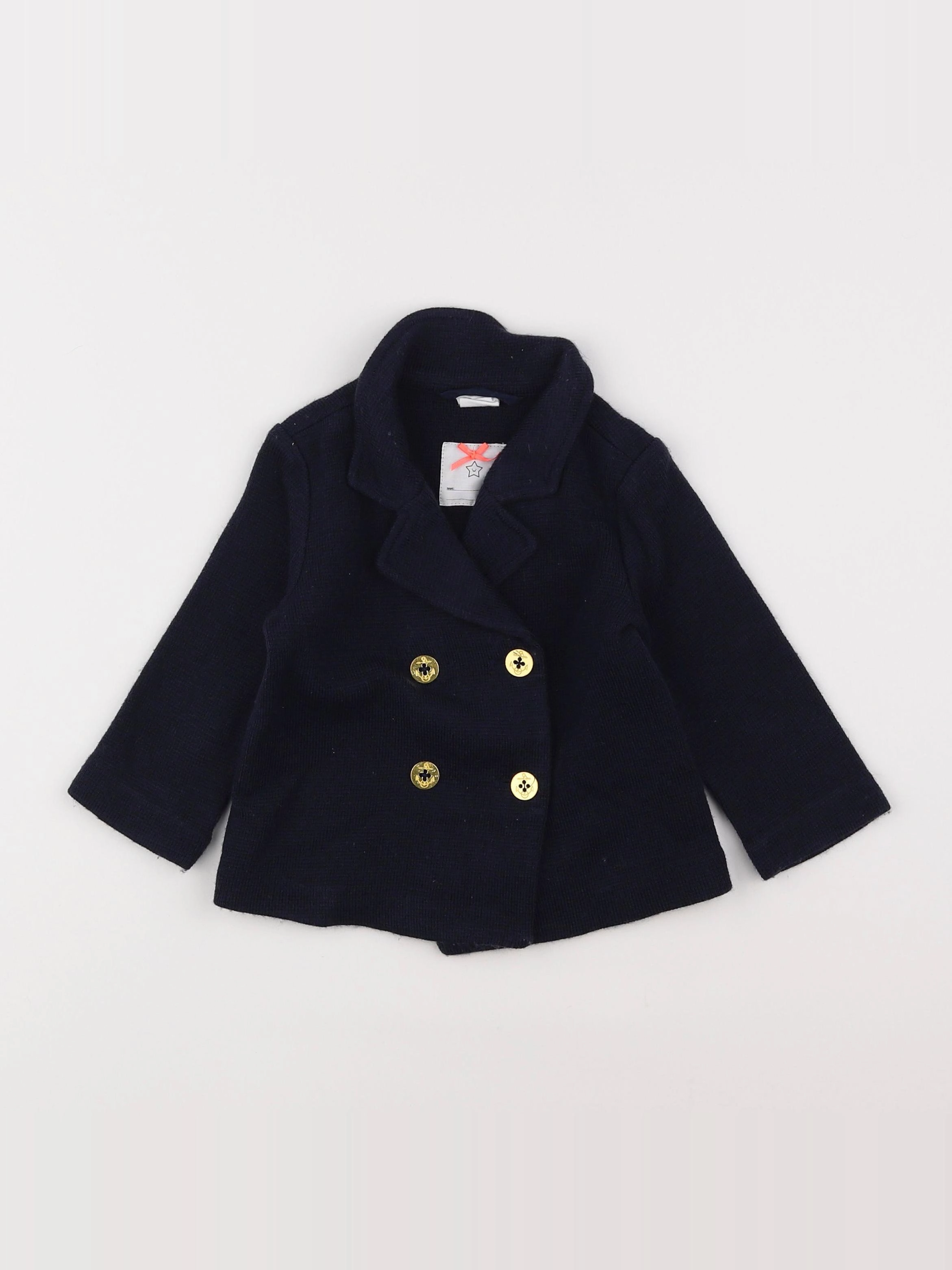 H&M - veste bleu - 9/12 mois