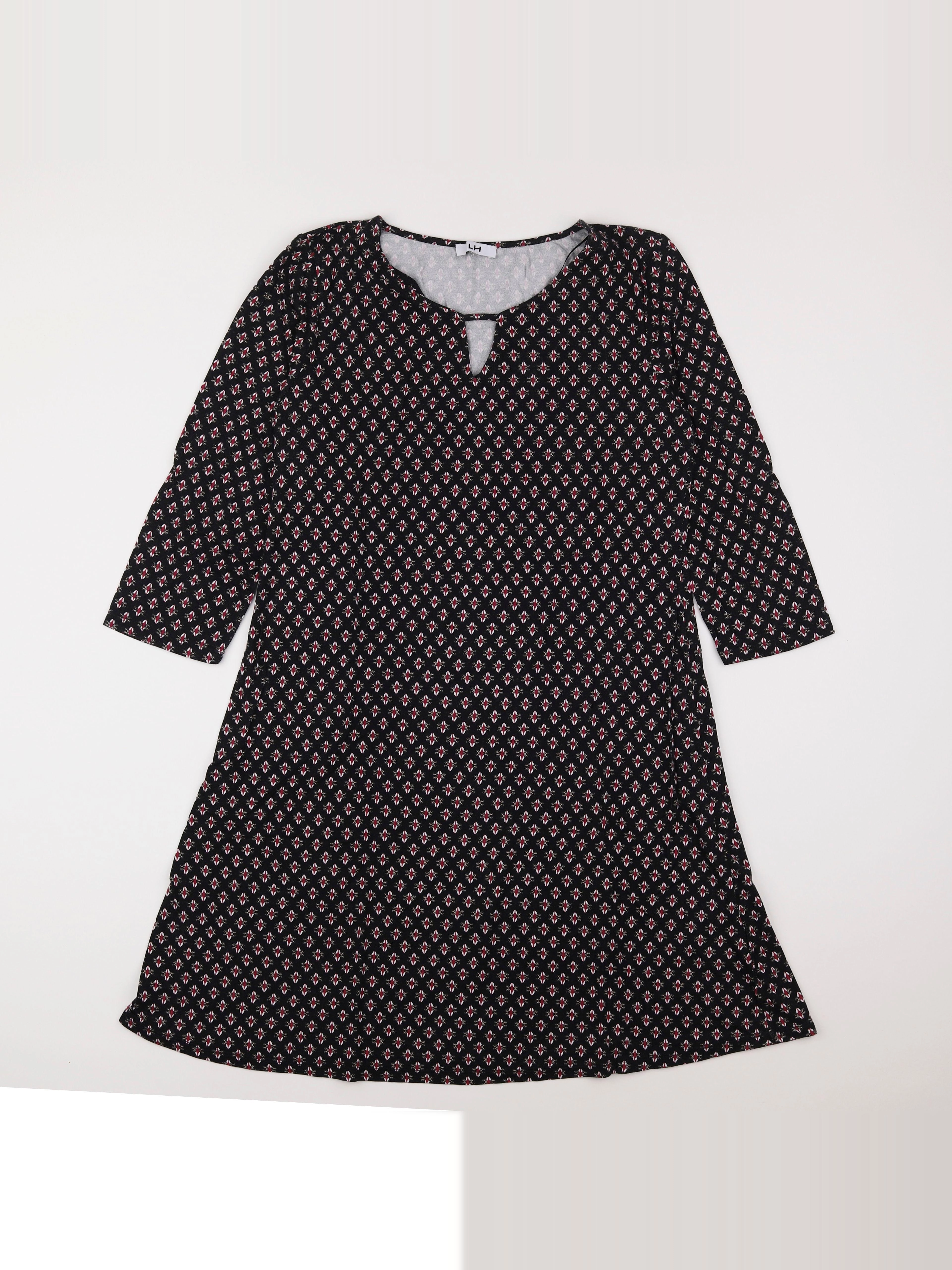 La Halle - robe grossesse noir, rouge - 44 à 46