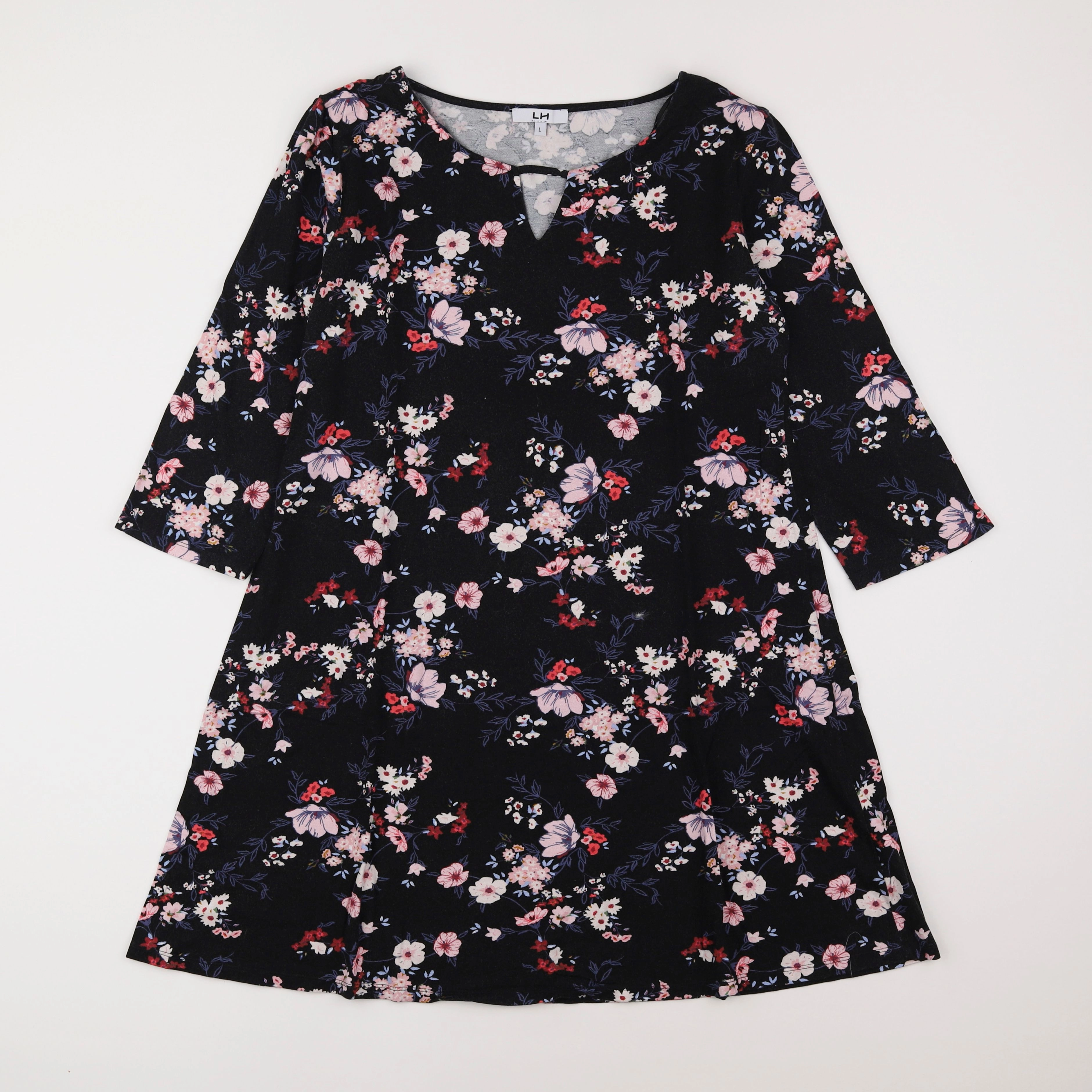 La Halle - robe grossesse noir, rose - 44 à 46