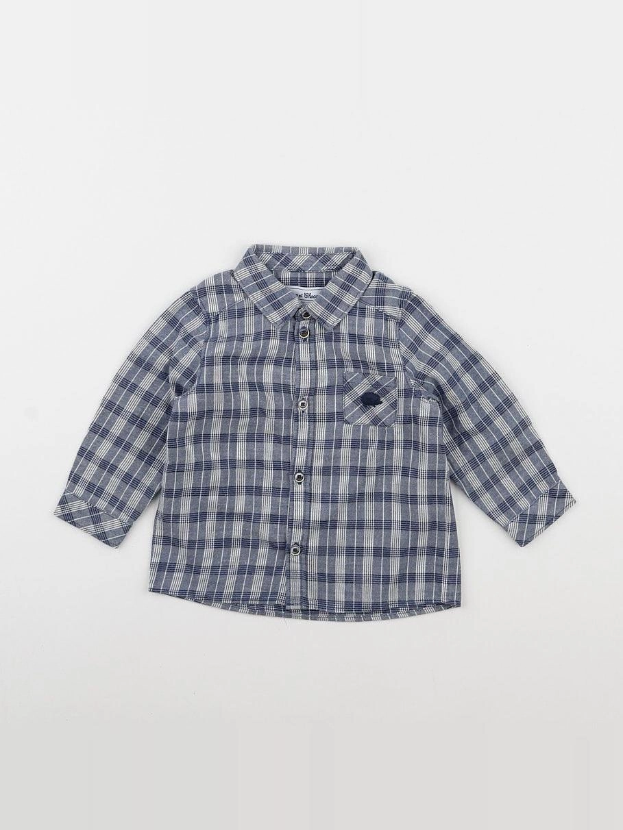 Tartine & Chocolat - chemise bleu - 18 mois