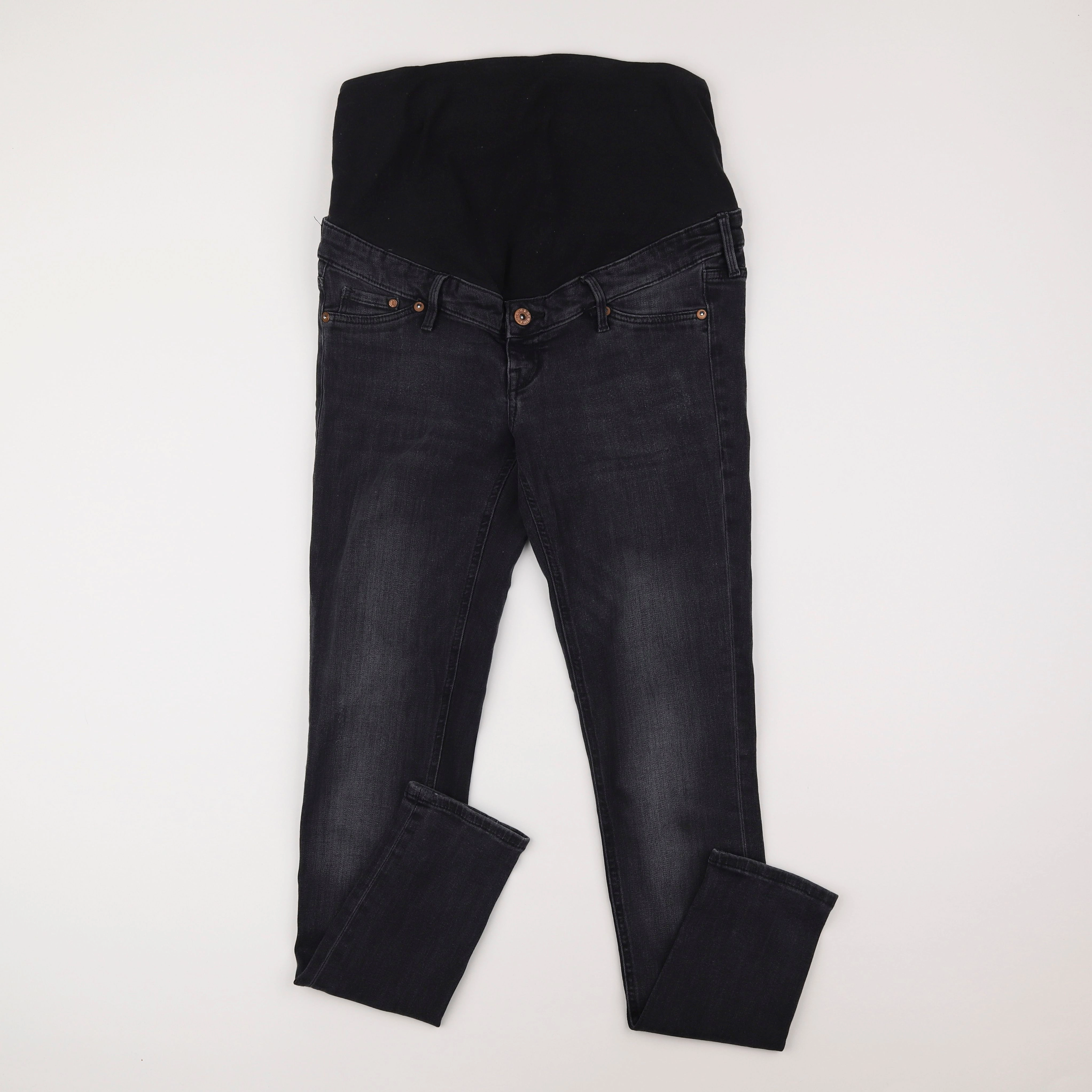 H&M - jean grossesse noir - 38