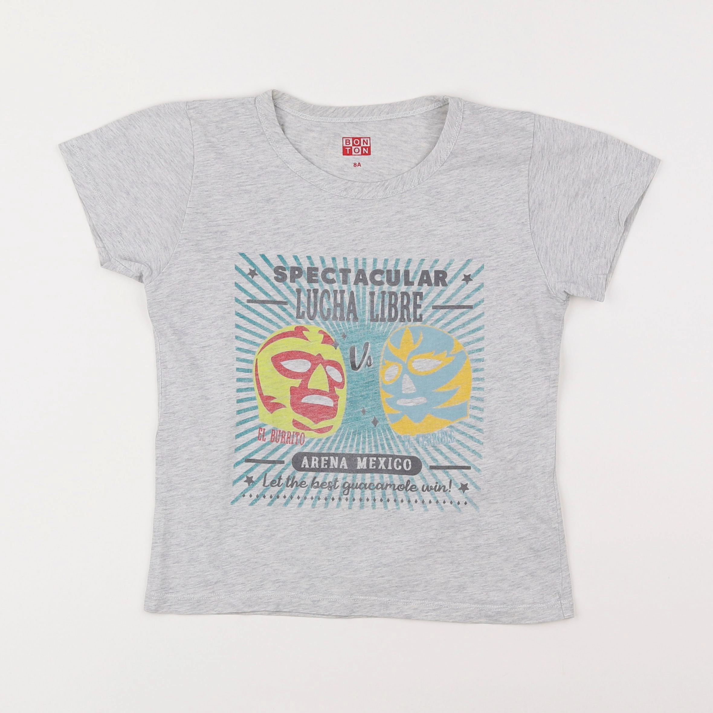 Bonton - tee-shirt gris - 8 ans