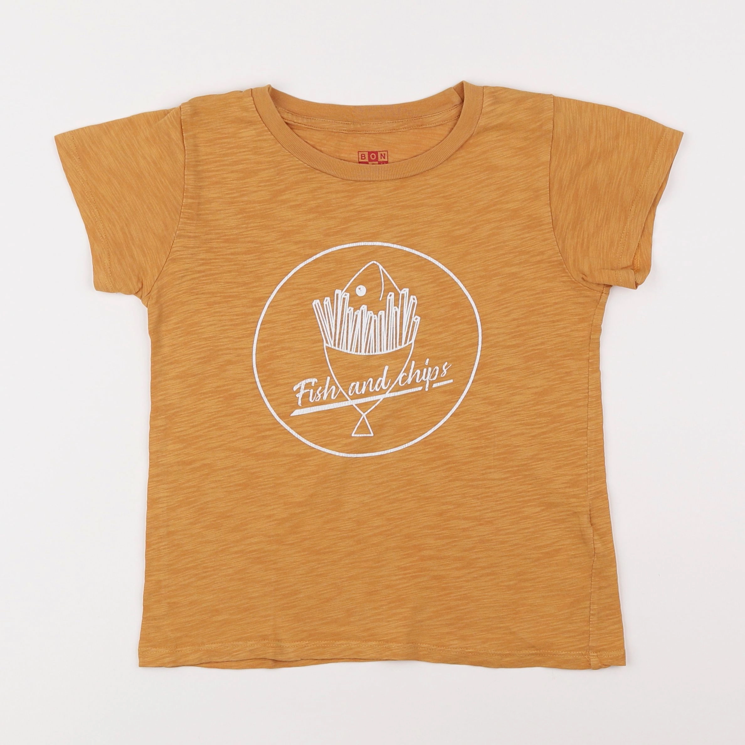 Bonton - tee-shirt marron - 8 ans