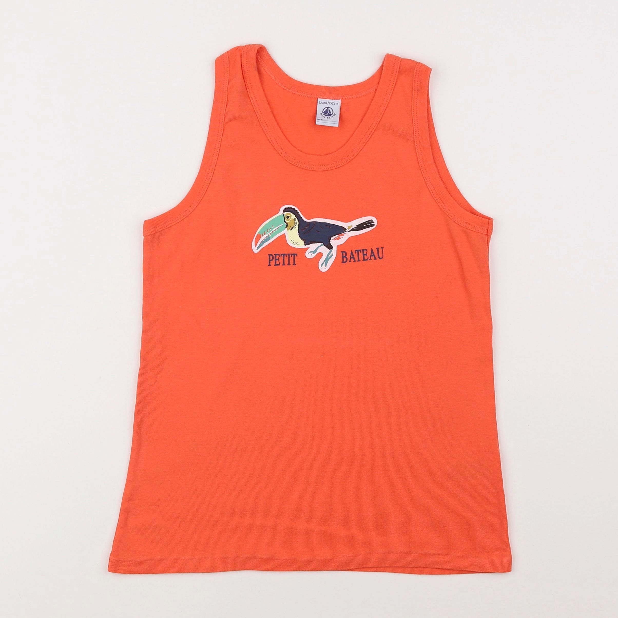 Petit Bateau - maillot de corps orange - 12 ans