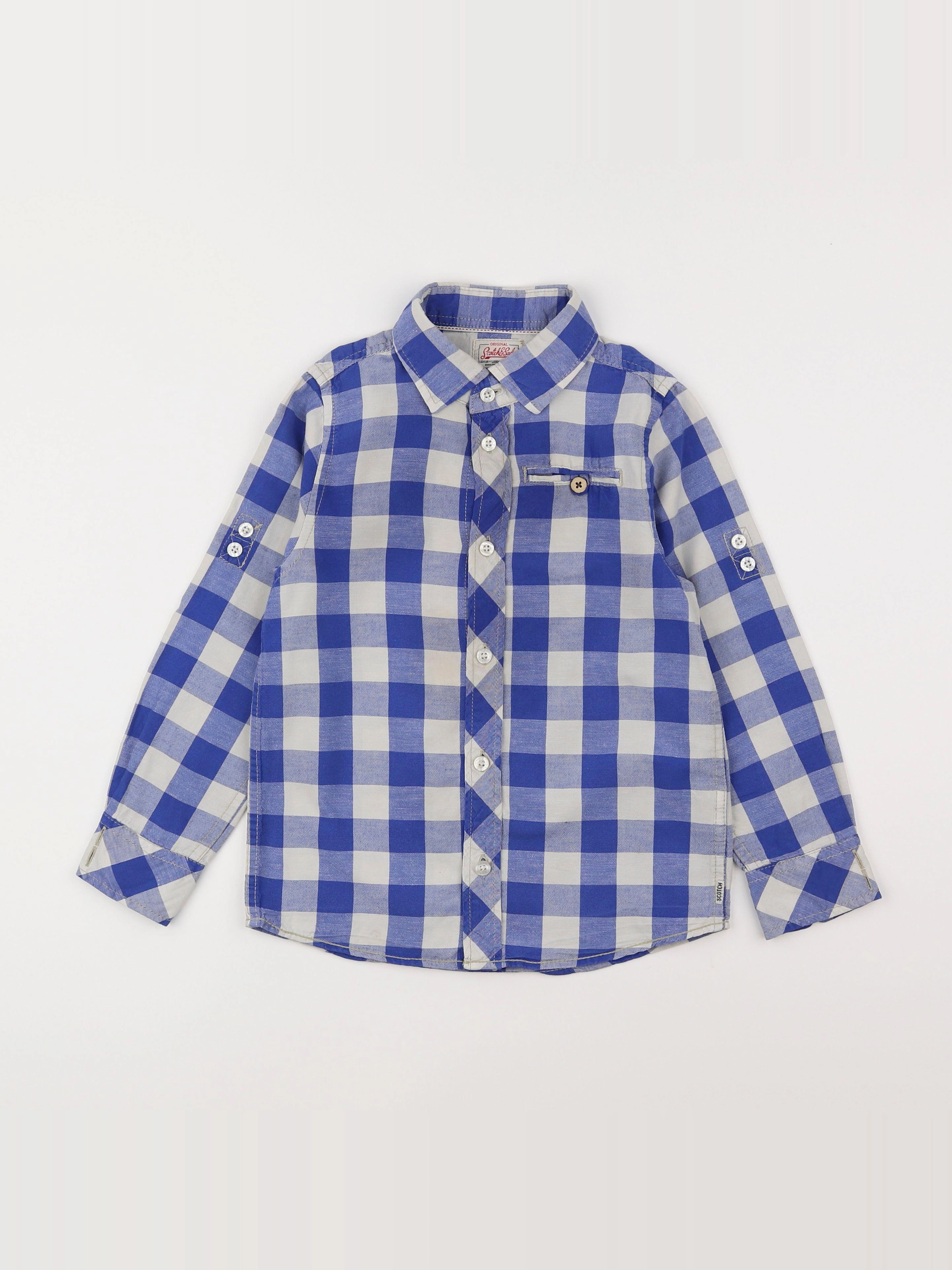Scotch & Soda - chemise bleu, blanc - 6 ans