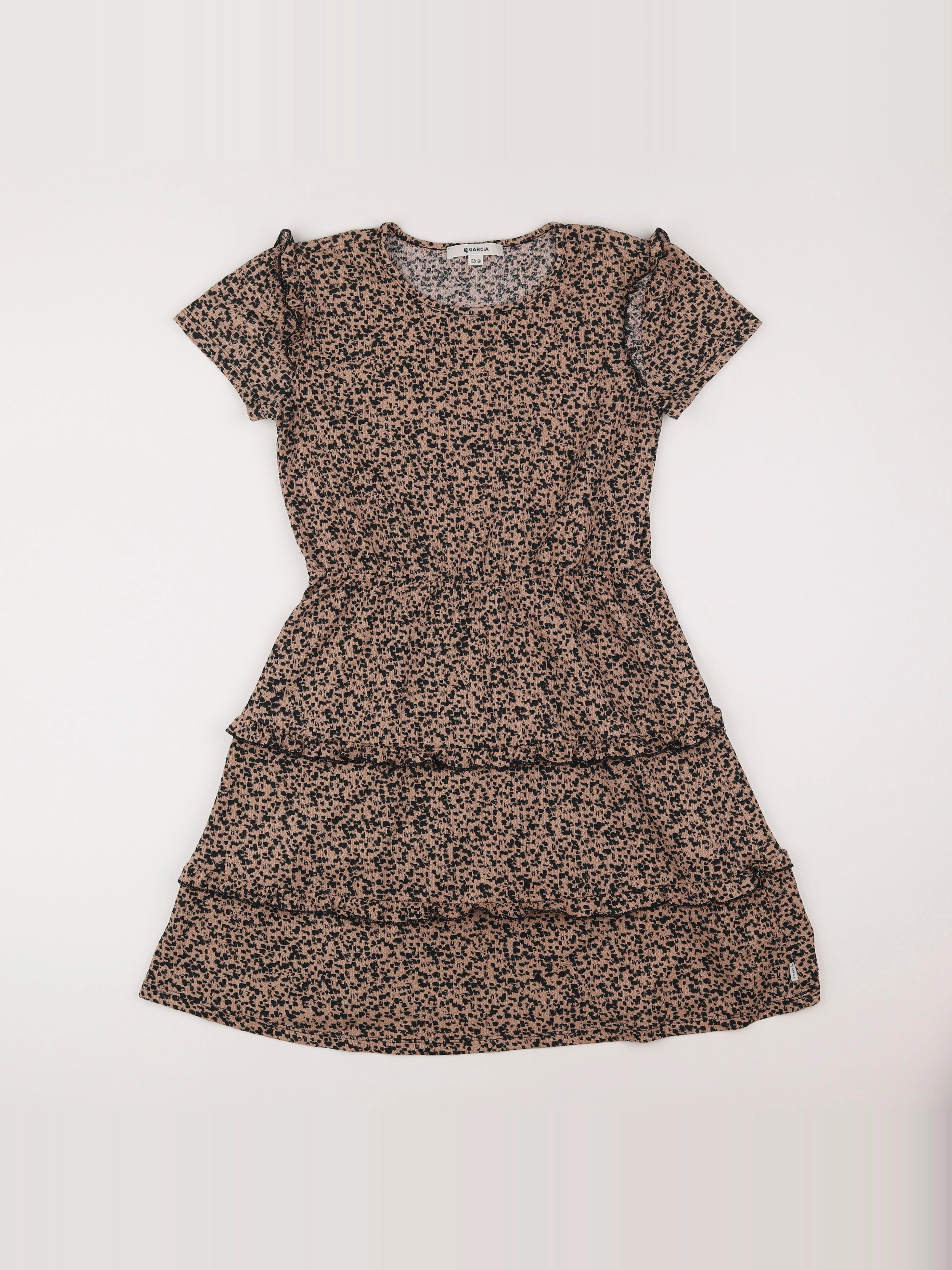 Garcia - robe marron, noir - 12/14 ans