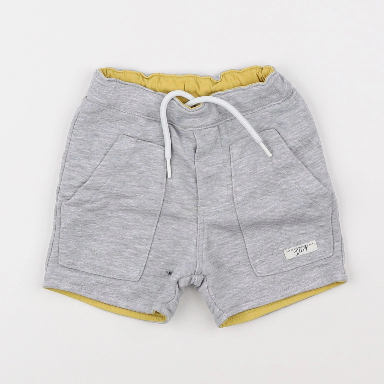 IKKS - short jaune, gris - 9/12 mois