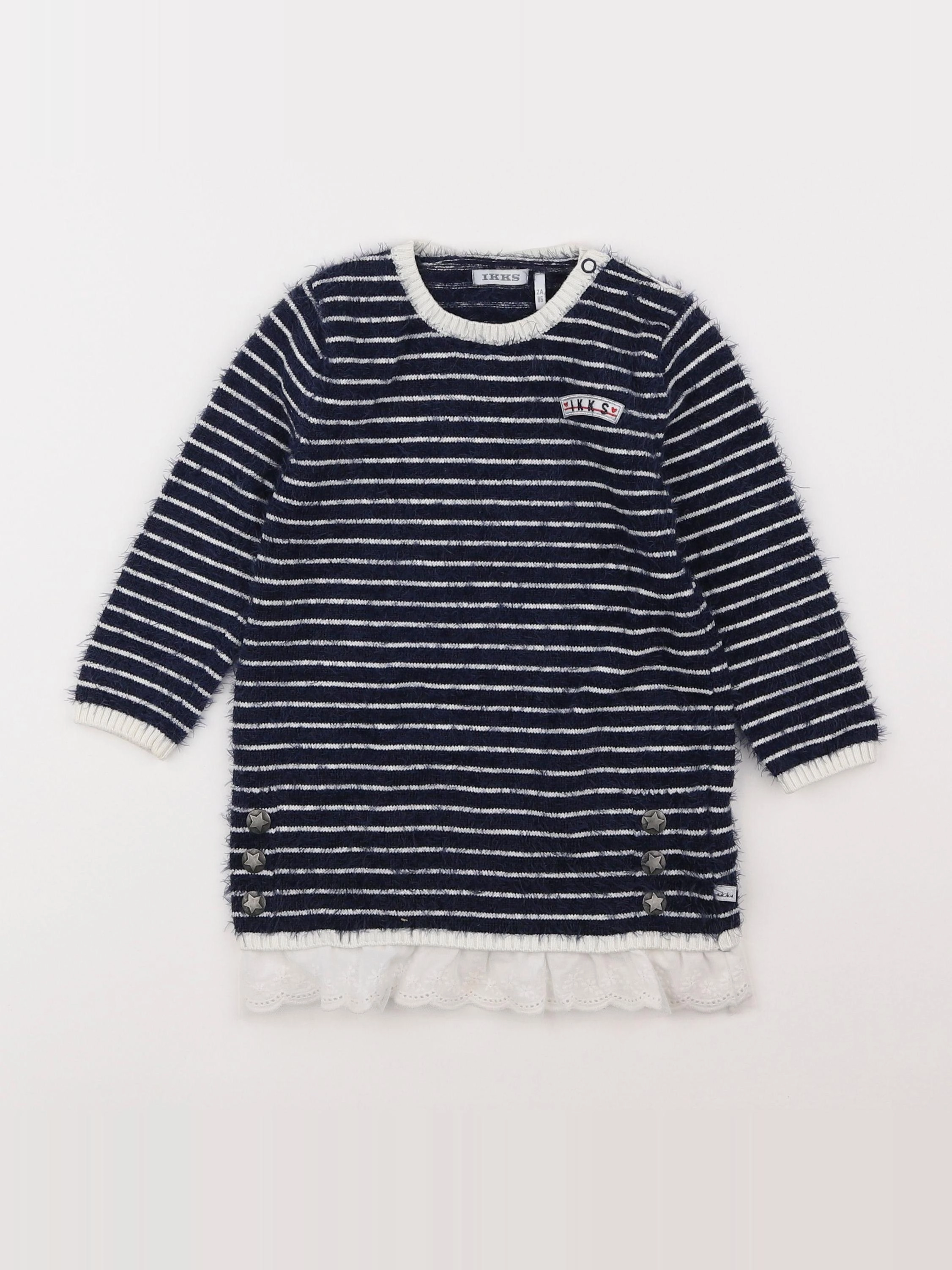 IKKS - robe bleu - 2 ans