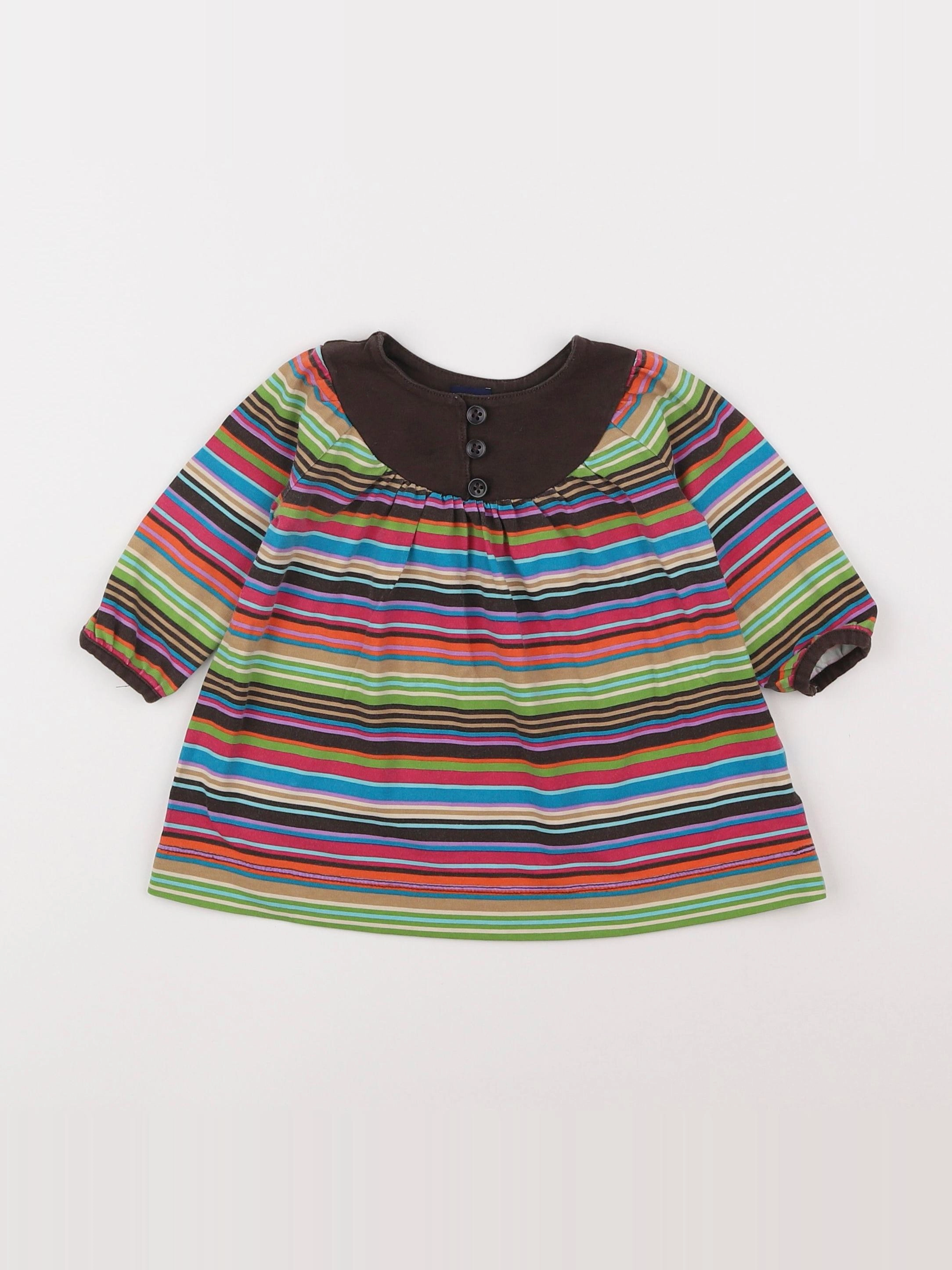 GAP - robe multicolore - 3/6 mois