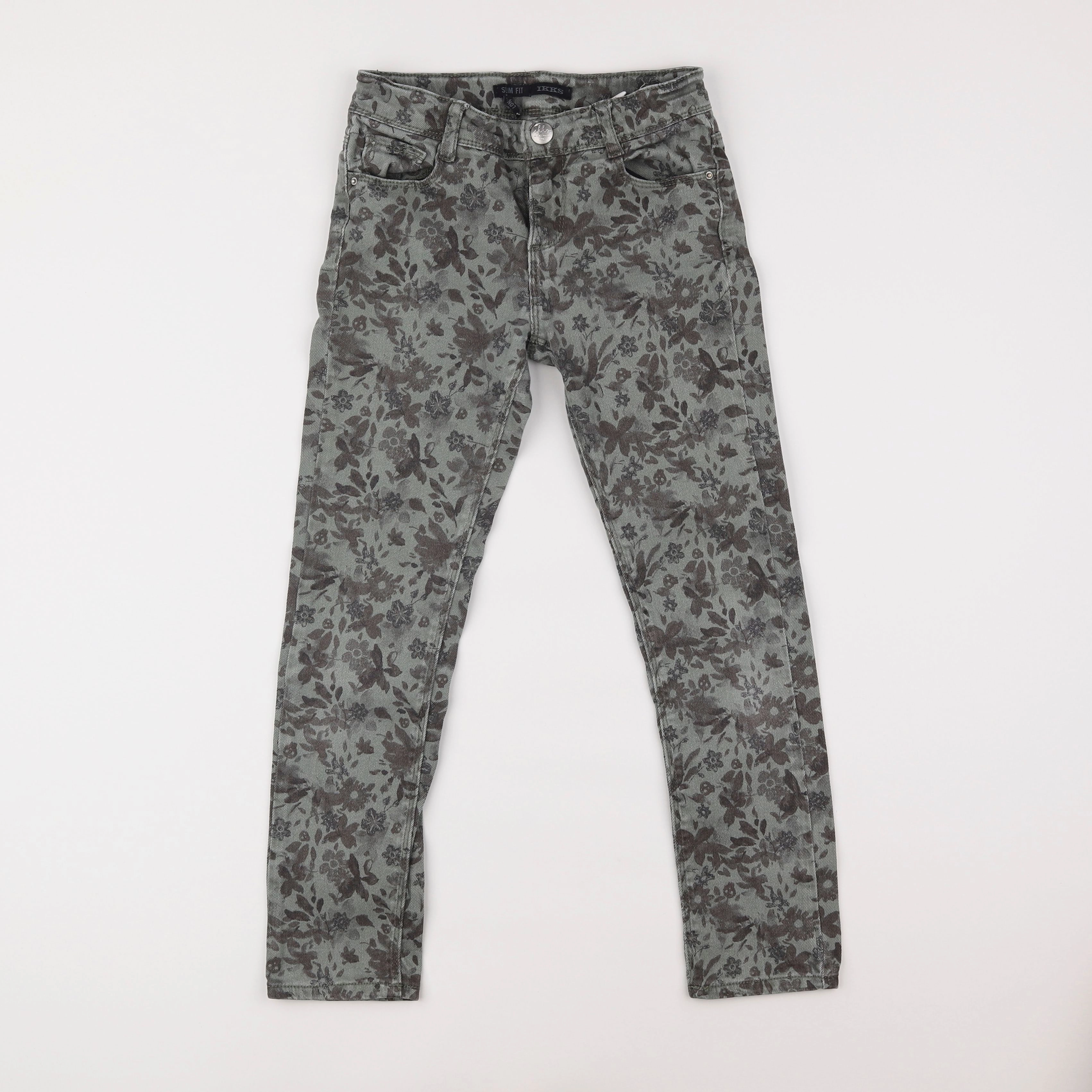 IKKS - pantalon vert - 8 ans