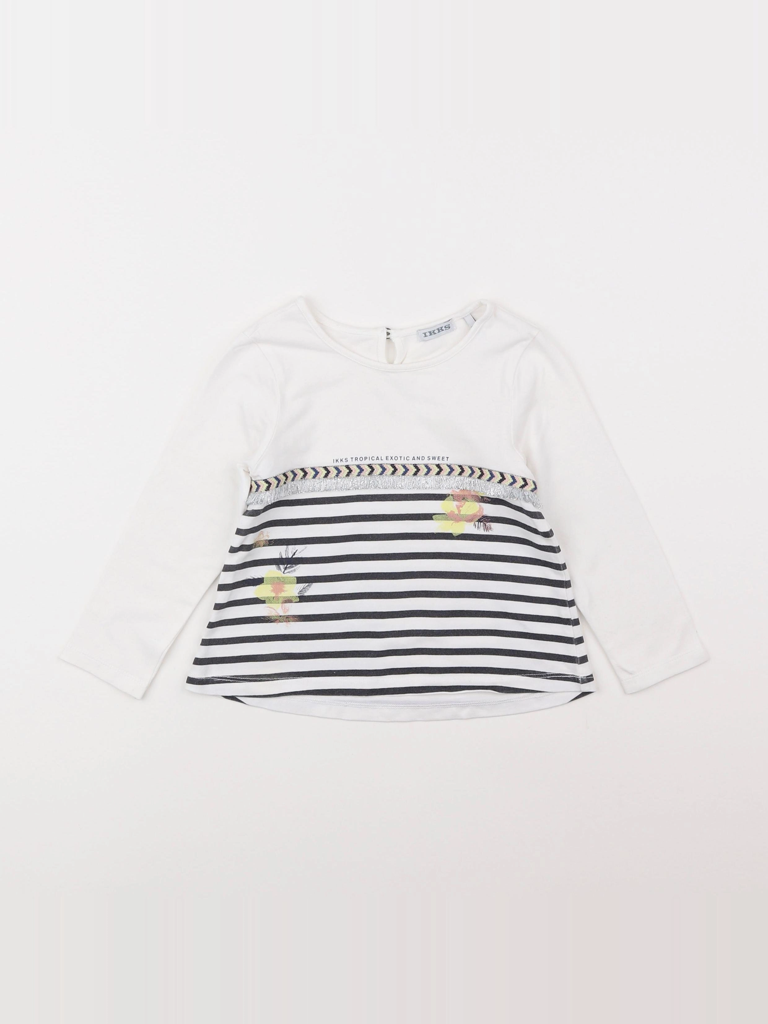 IKKS - tee-shirt blanc - 2 ans