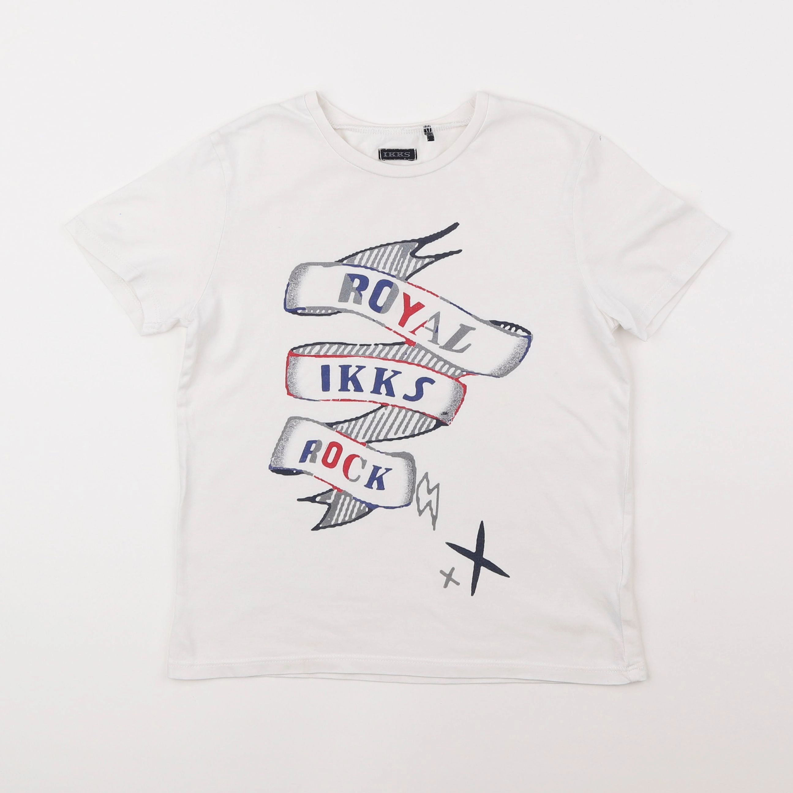 IKKS - tee-shirt blanc - 8 ans
