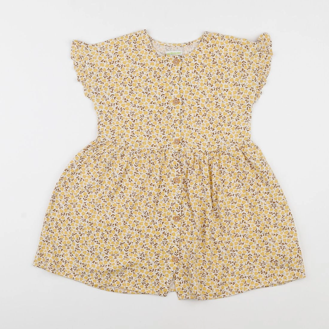 Vertbaudet - robe jaune - 7 ans