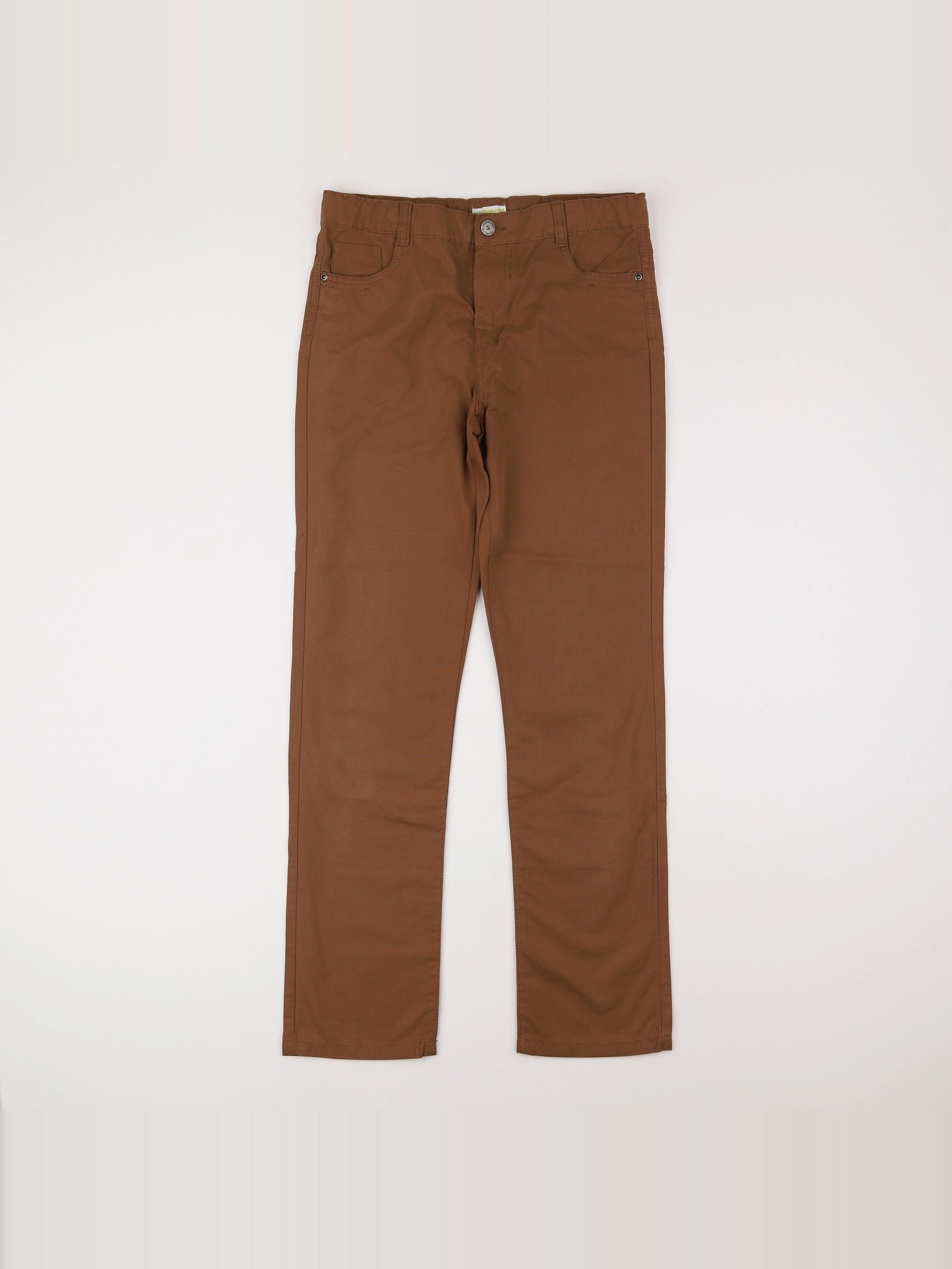 Vertbaudet - pantalon marron - 12 ans