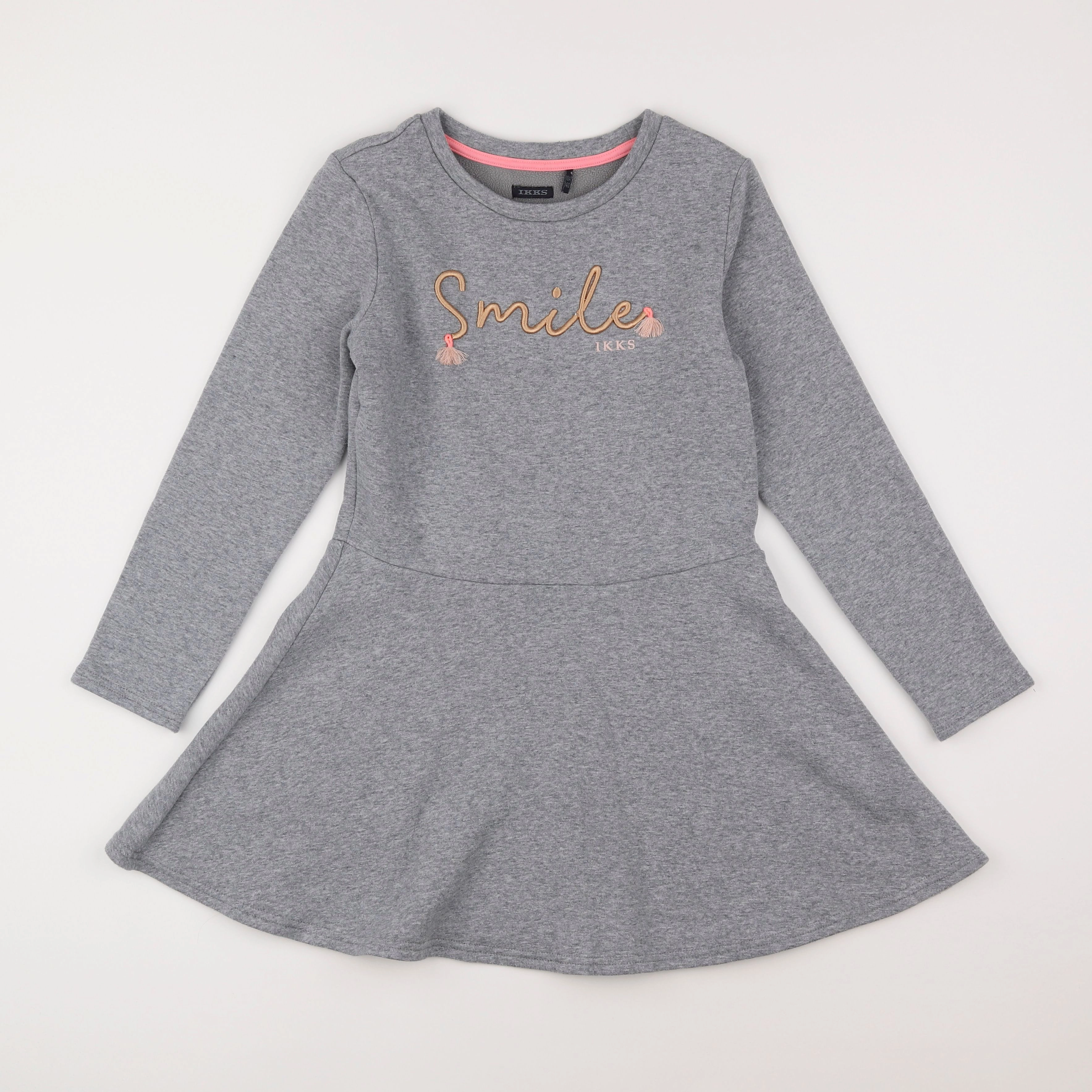 IKKS - robe gris - 10 ans