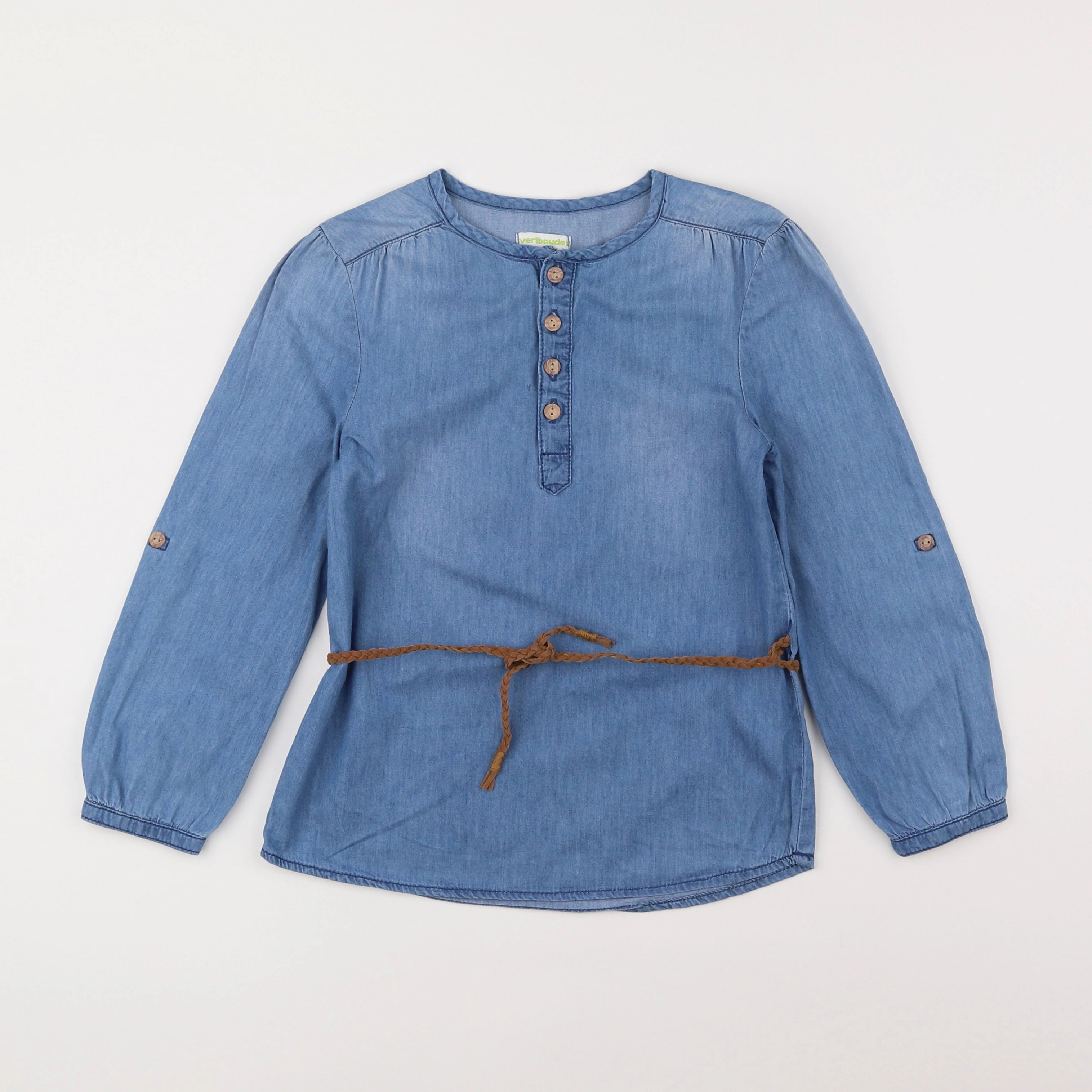 Vertbaudet - blouse bleu - 8 ans