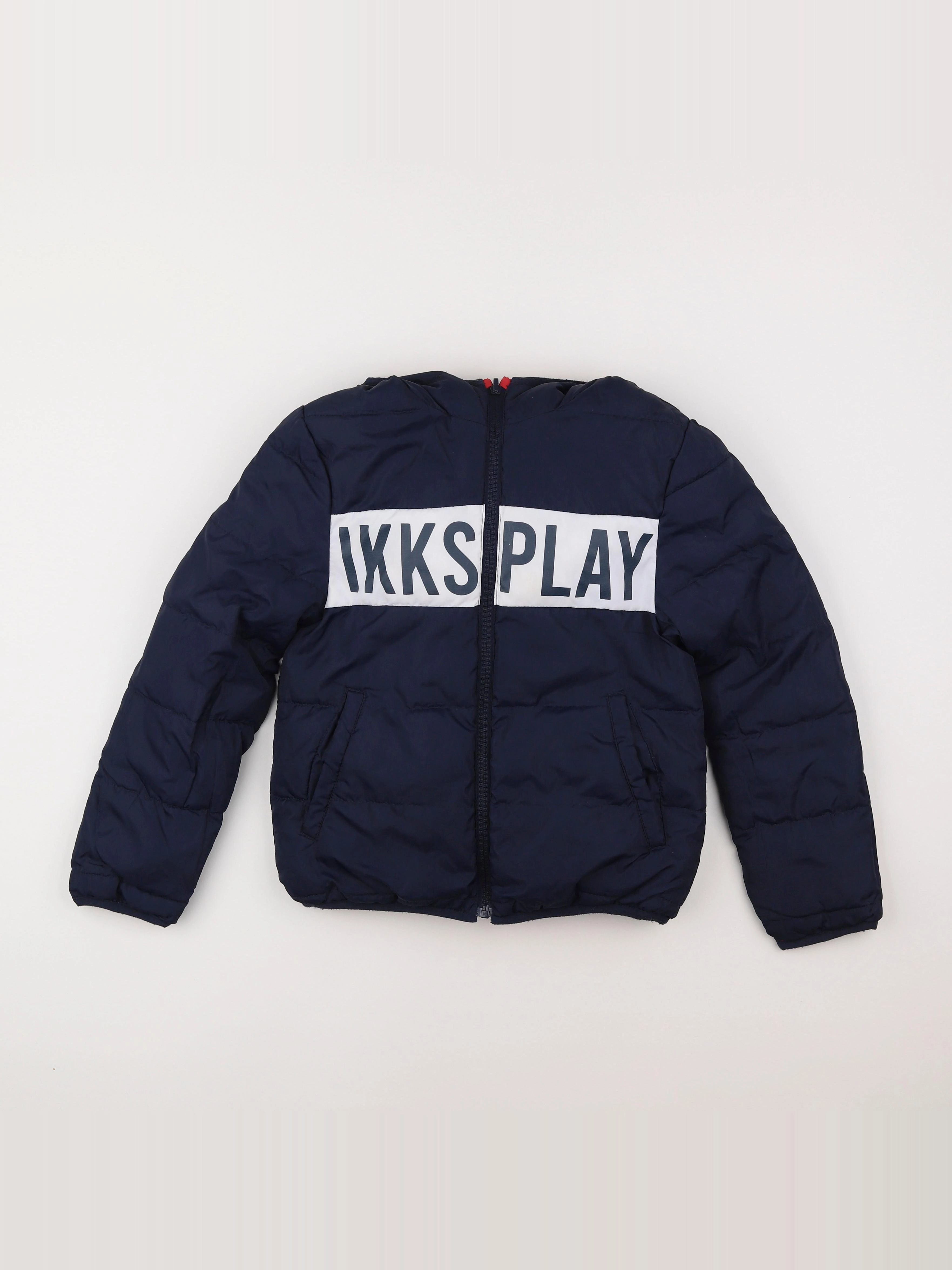IKKS - doudoune réversible bleu - 10 ans