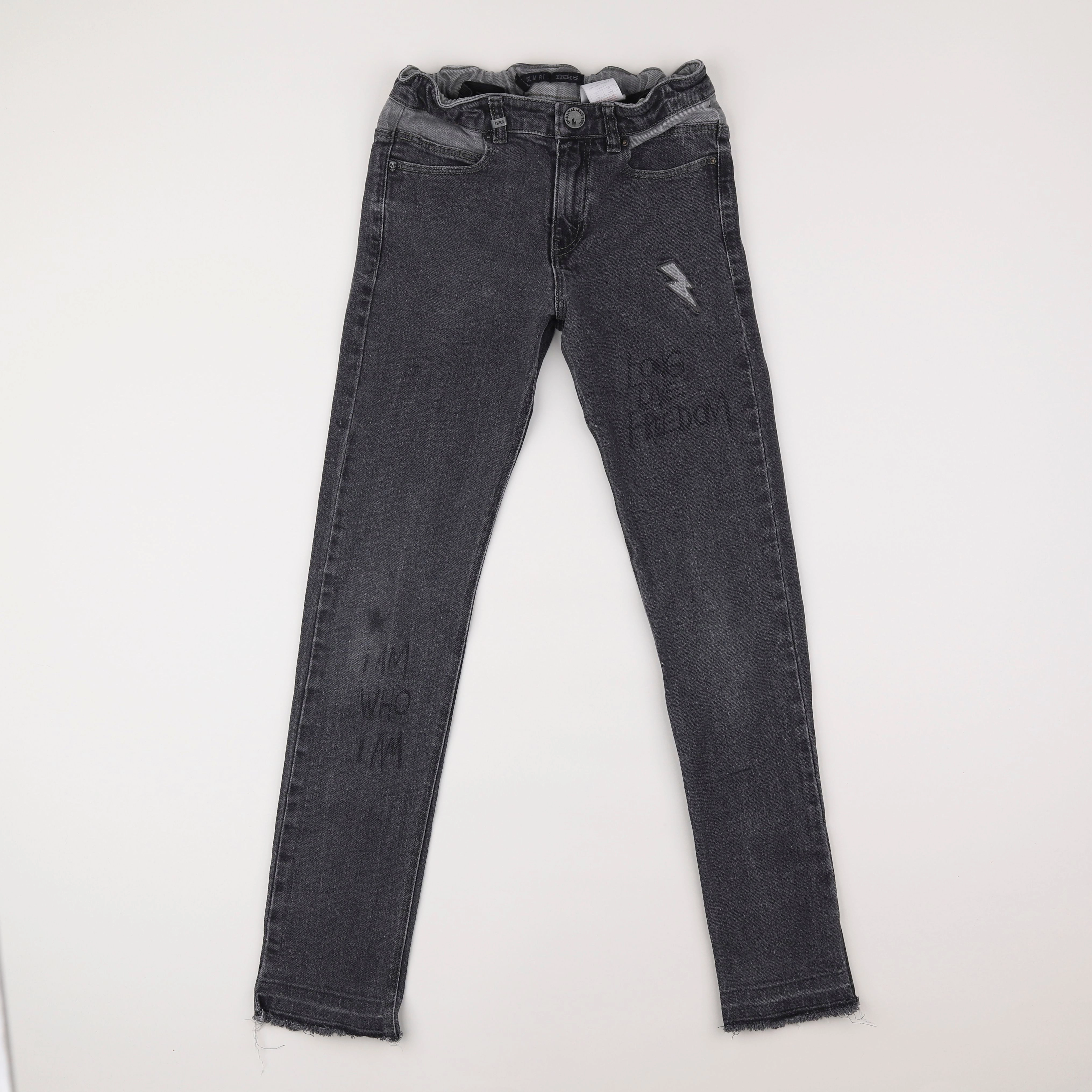 IKKS - jean gris - 12 ans