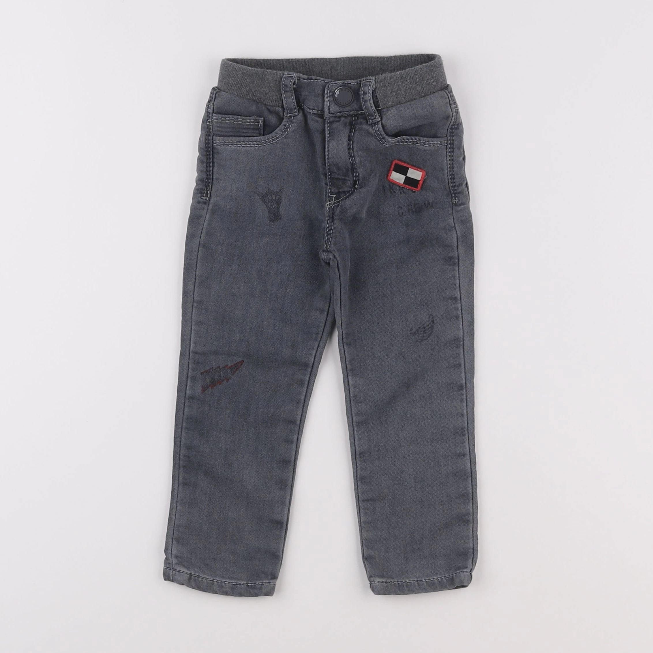 IKKS - jean gris - 2 ans