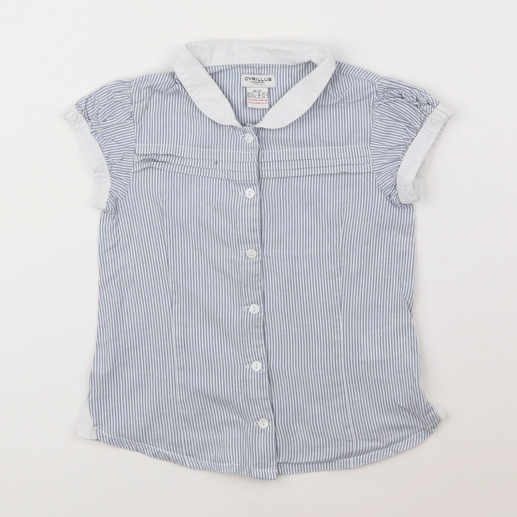 Cyrillus - blouse bleu - 6 ans