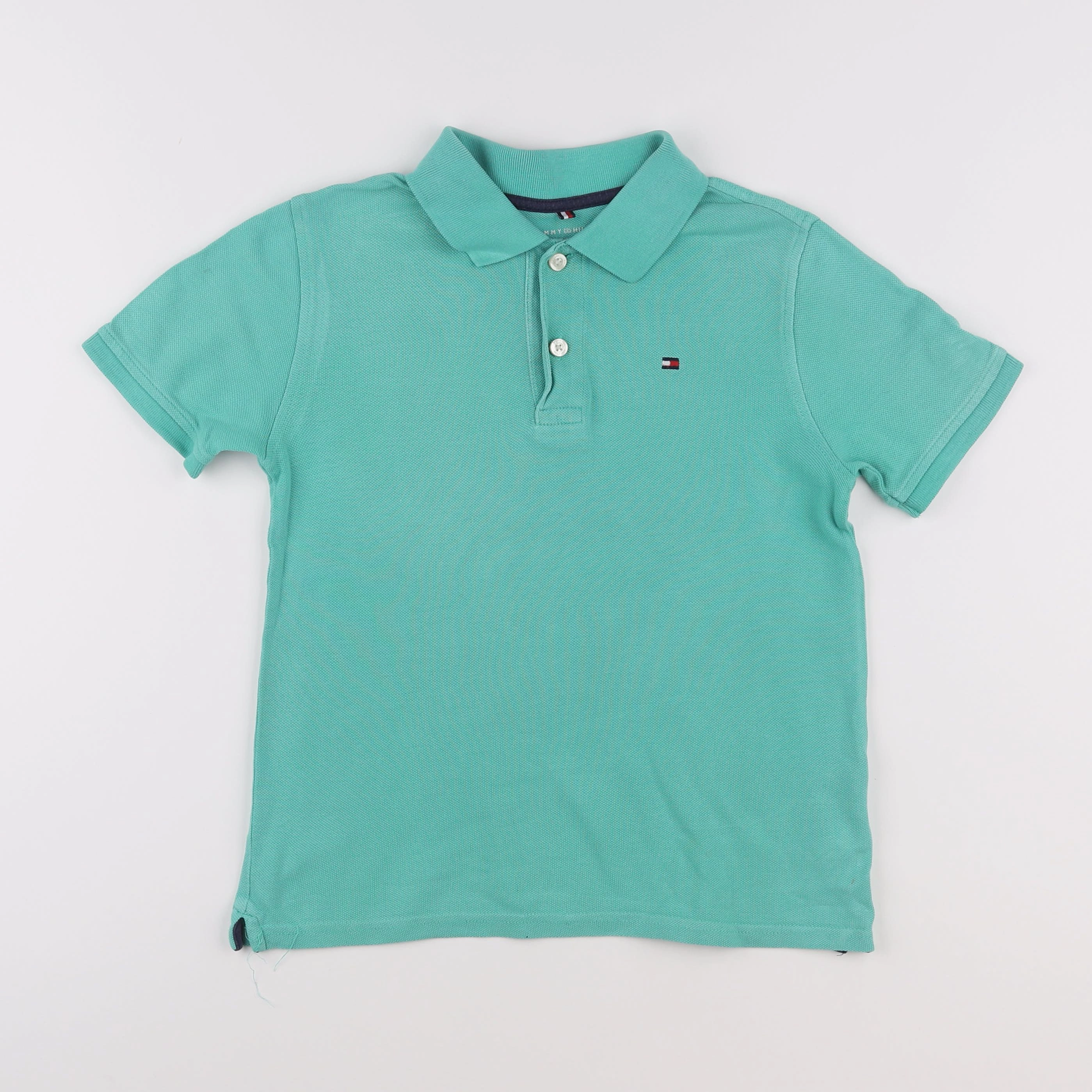 Tommy Hilfiger - polo vert - 8/10 ans