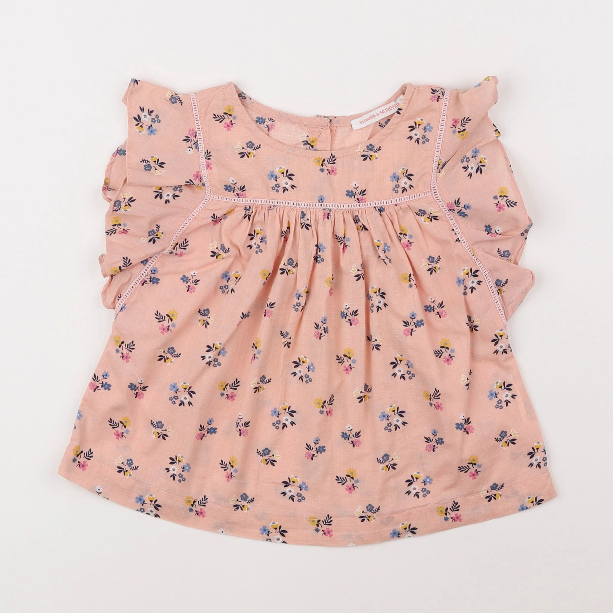 Monoprix - blouse rose - 4 ans