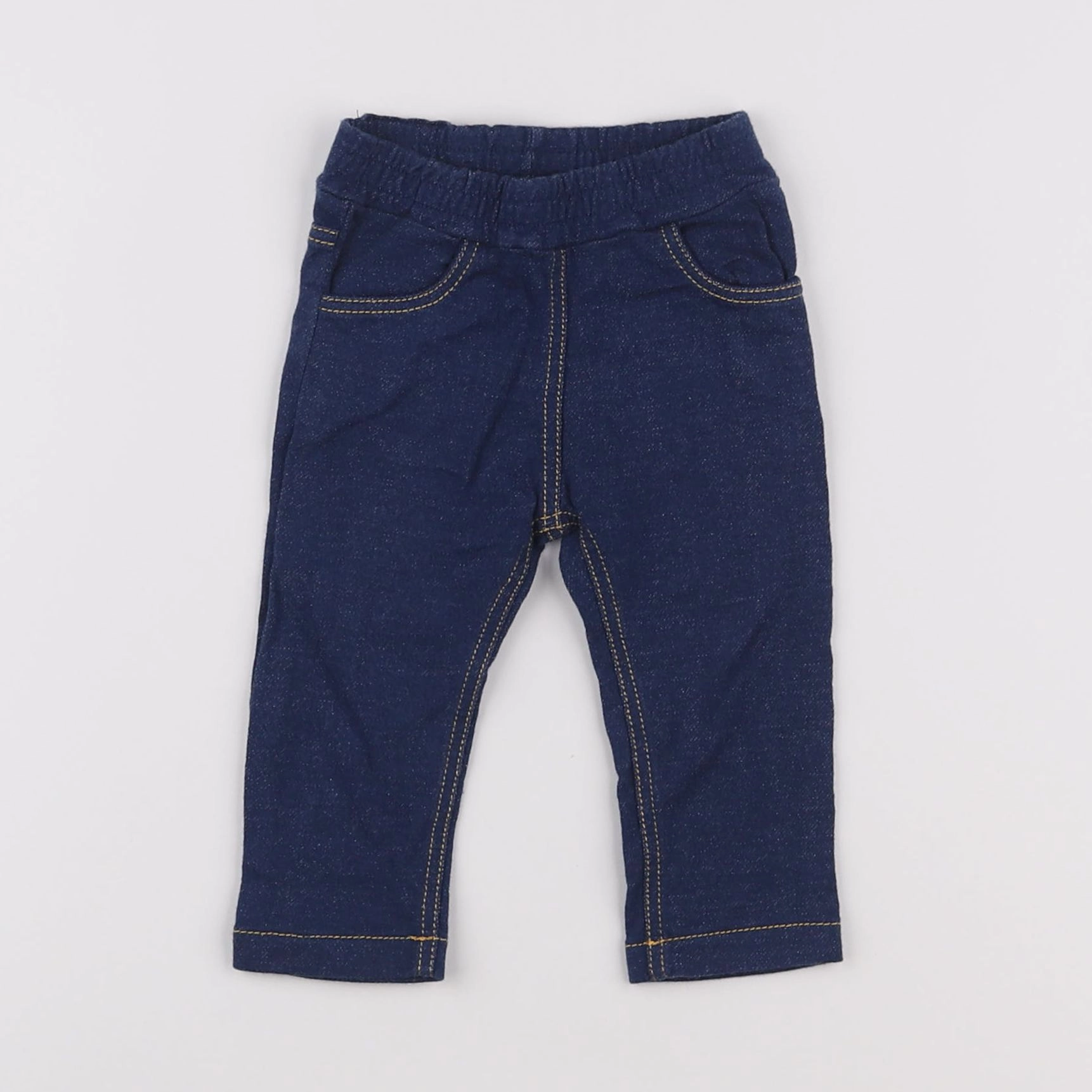 Petit Bateau - jegging bleu - 3 mois