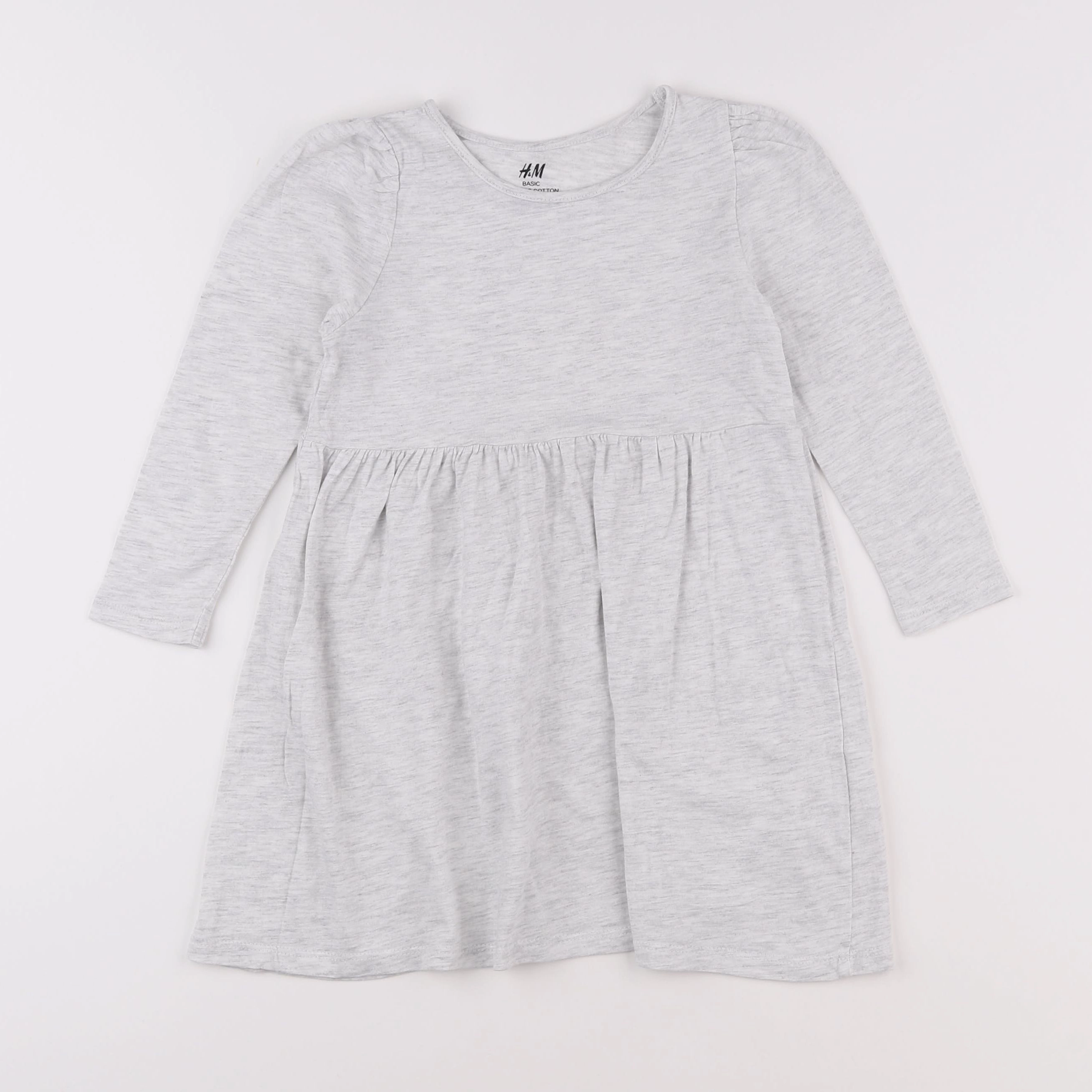 H&M - robe gris - 2/4 ans