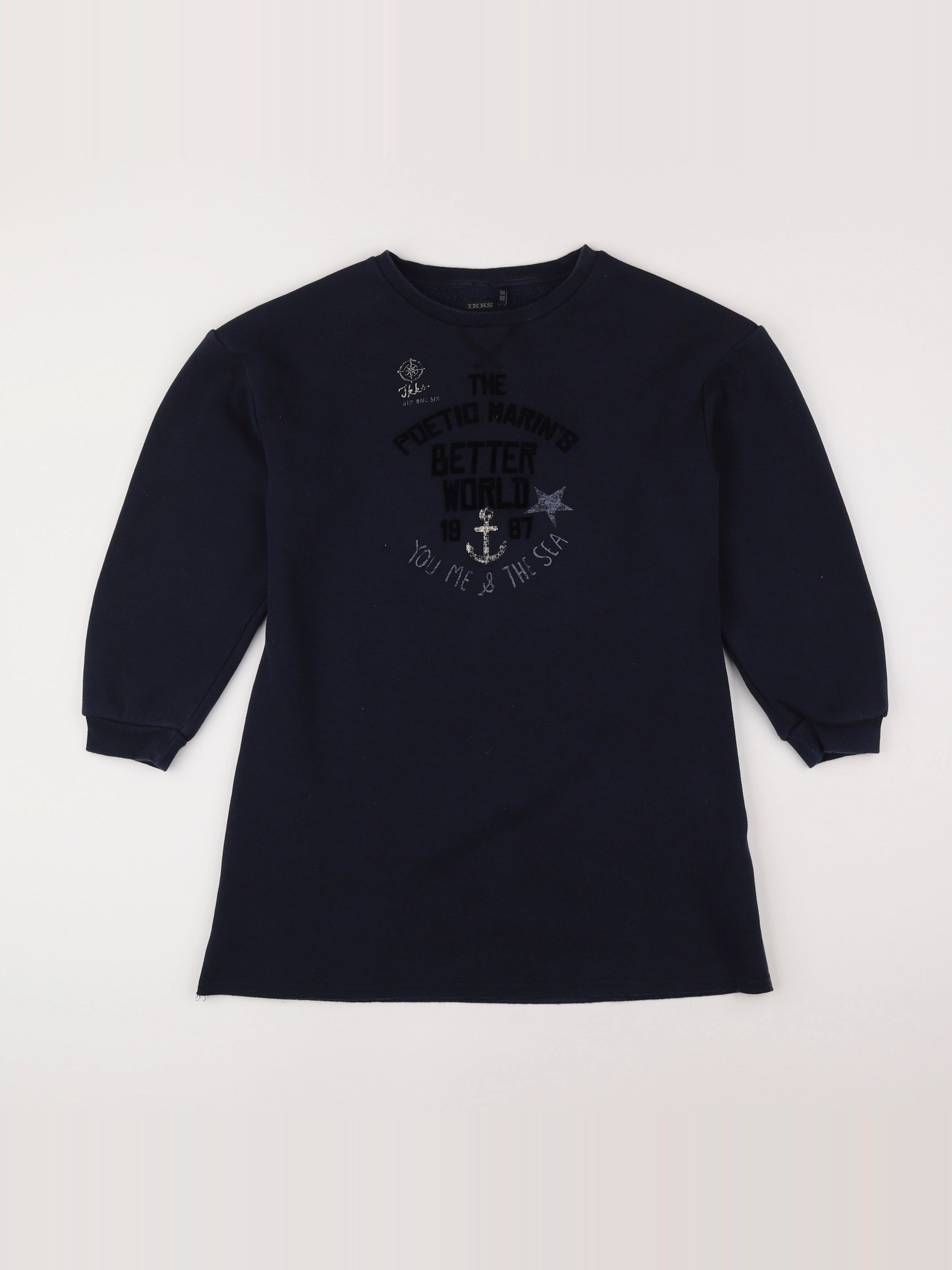 IKKS - robe bleu - 10 ans