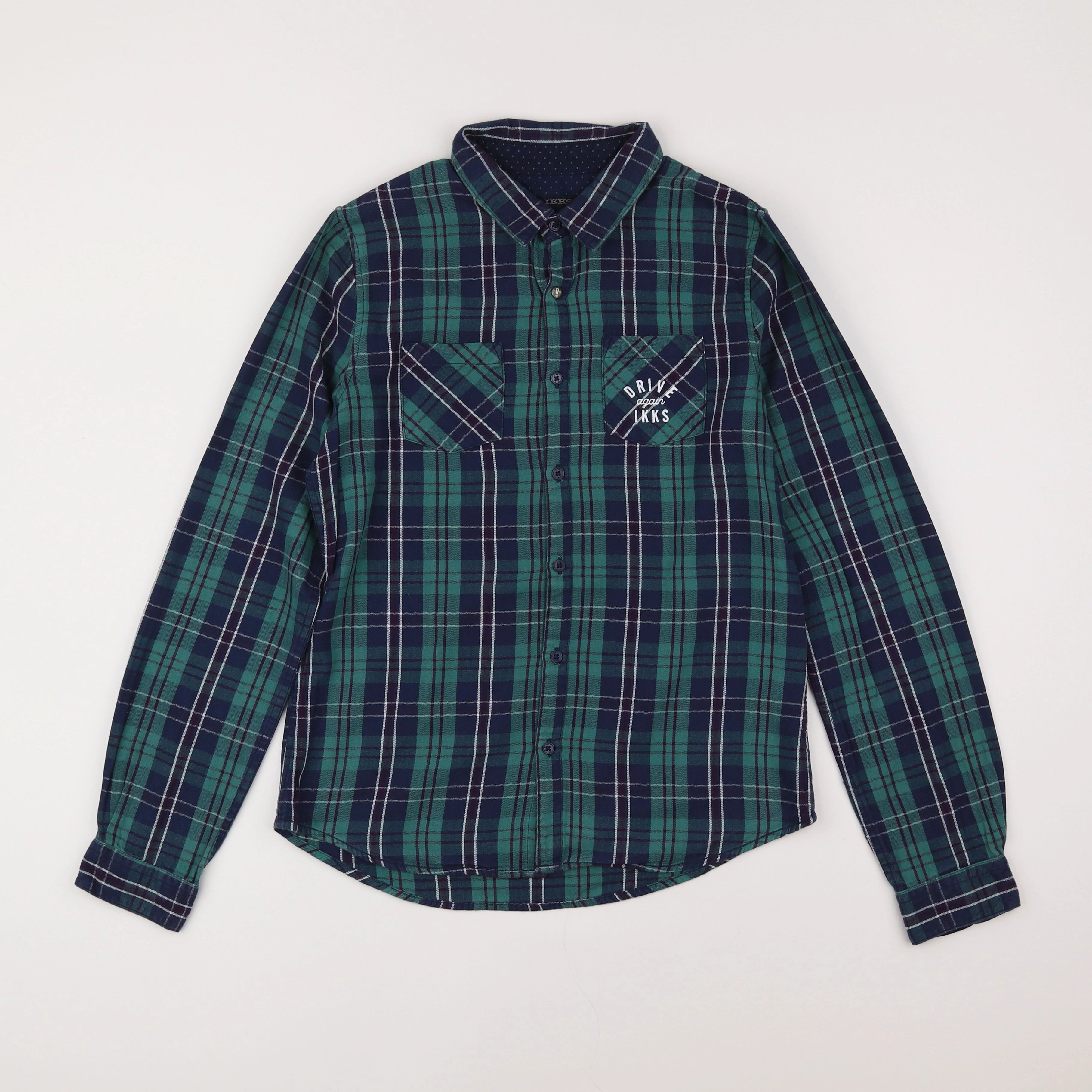 IKKS - chemise vert - 14 ans